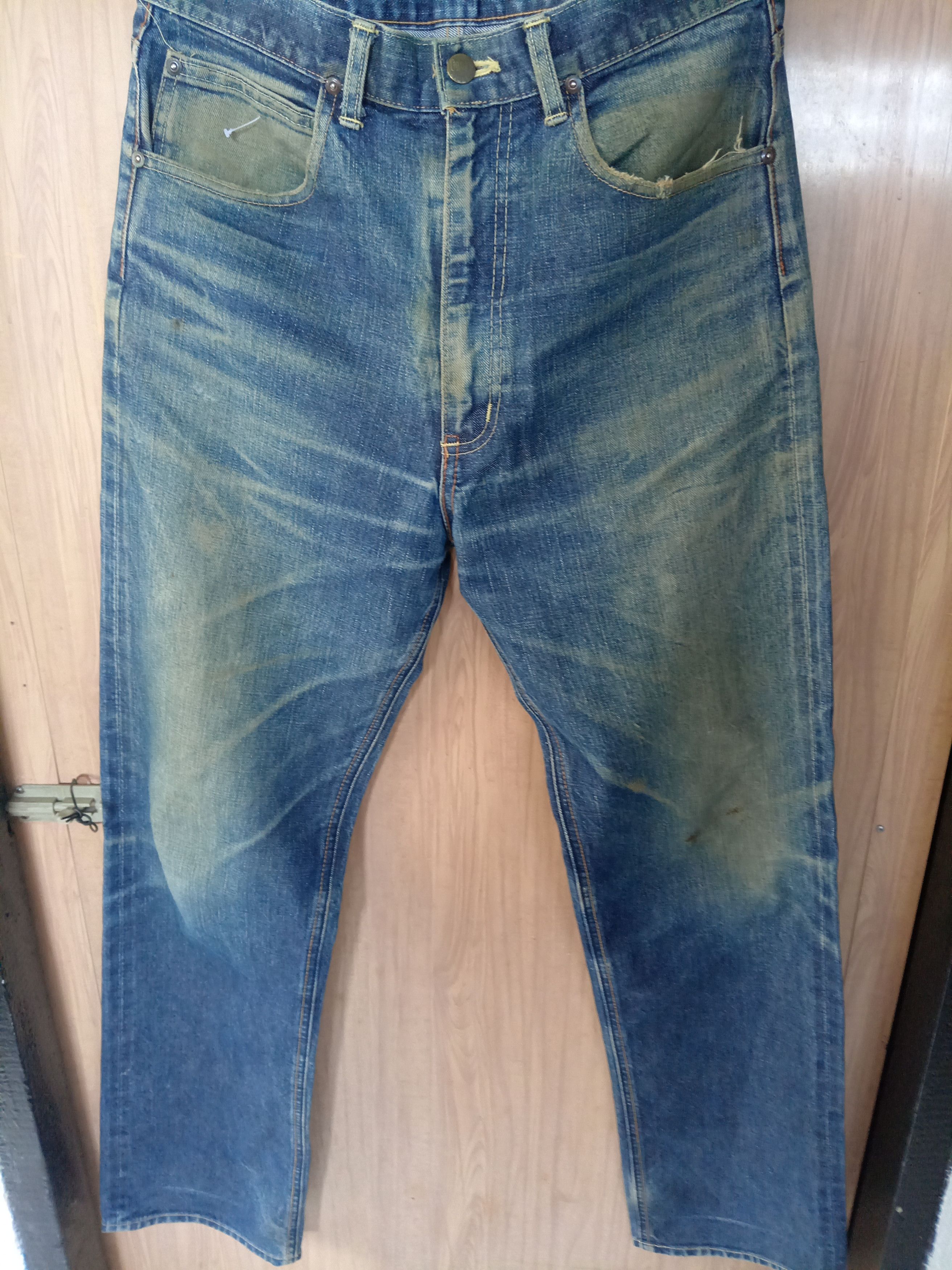 Sugar Cane Vintage sugar cane jeans distressed rare Size US 31 - 1 Thumbnail