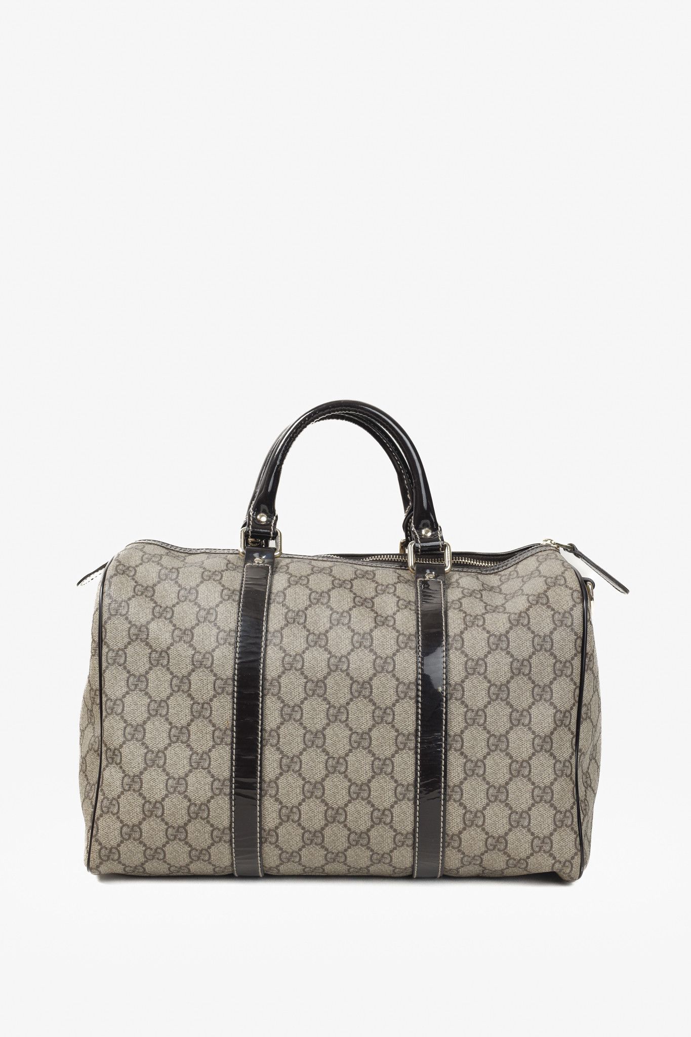 Gucci Gucci Brown Patent Medium GG Joy Boston Bag Size ONE SIZE - 4 Thumbnail