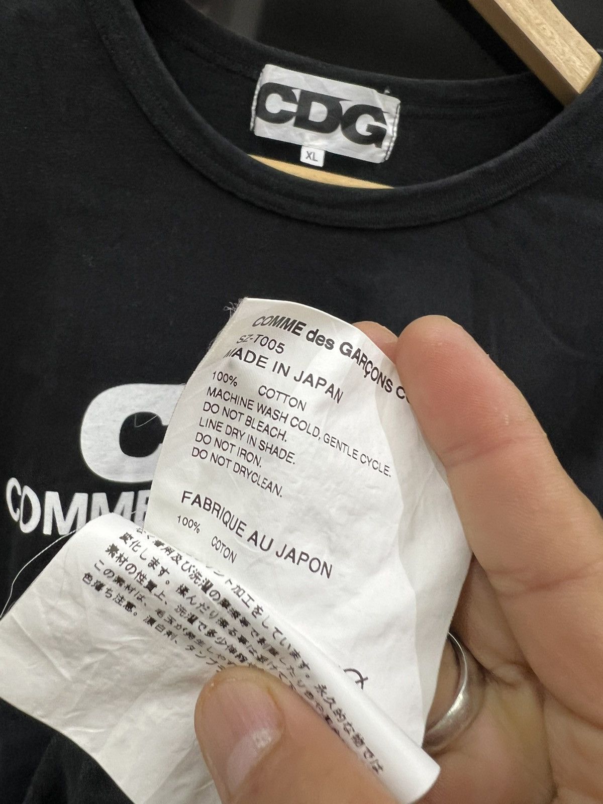 Comme des Garcons Comme des Garçons CDG Logo Tee (Made in Japan) Size US XL / EU 56 / 4 - 6 Thumbnail