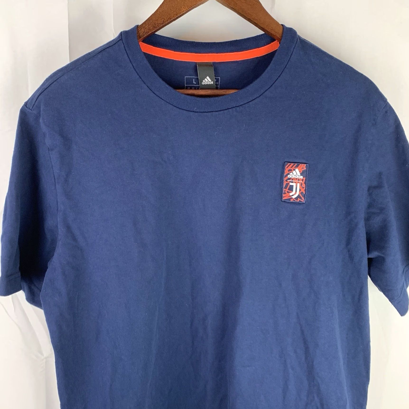 Adidas Adidas Juve Cs T-Shirt Licensed Night Indigo Large Short Sleeve Back Graphic Mens Size US L / EU 52-54 / 3 - 2 Thumbnail