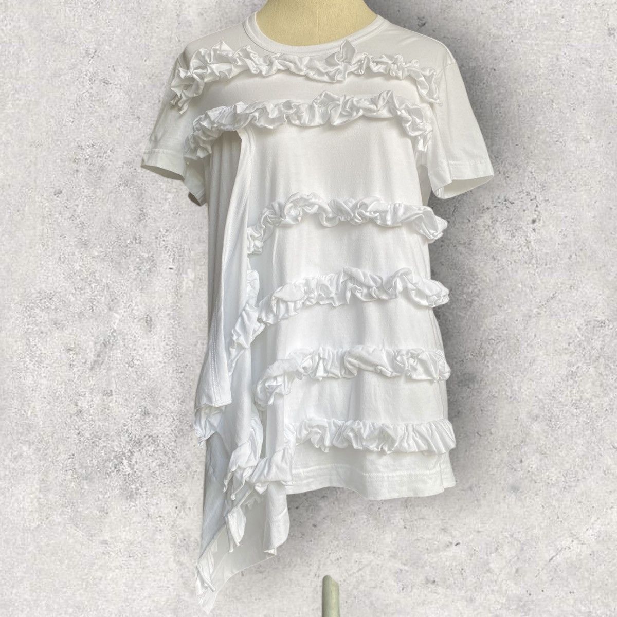 Comme des Garcons × Tricot Comme des Garcons Frill Appliqué T Shirt Size L / US 10 / IT 46 - 1 Thumbnail