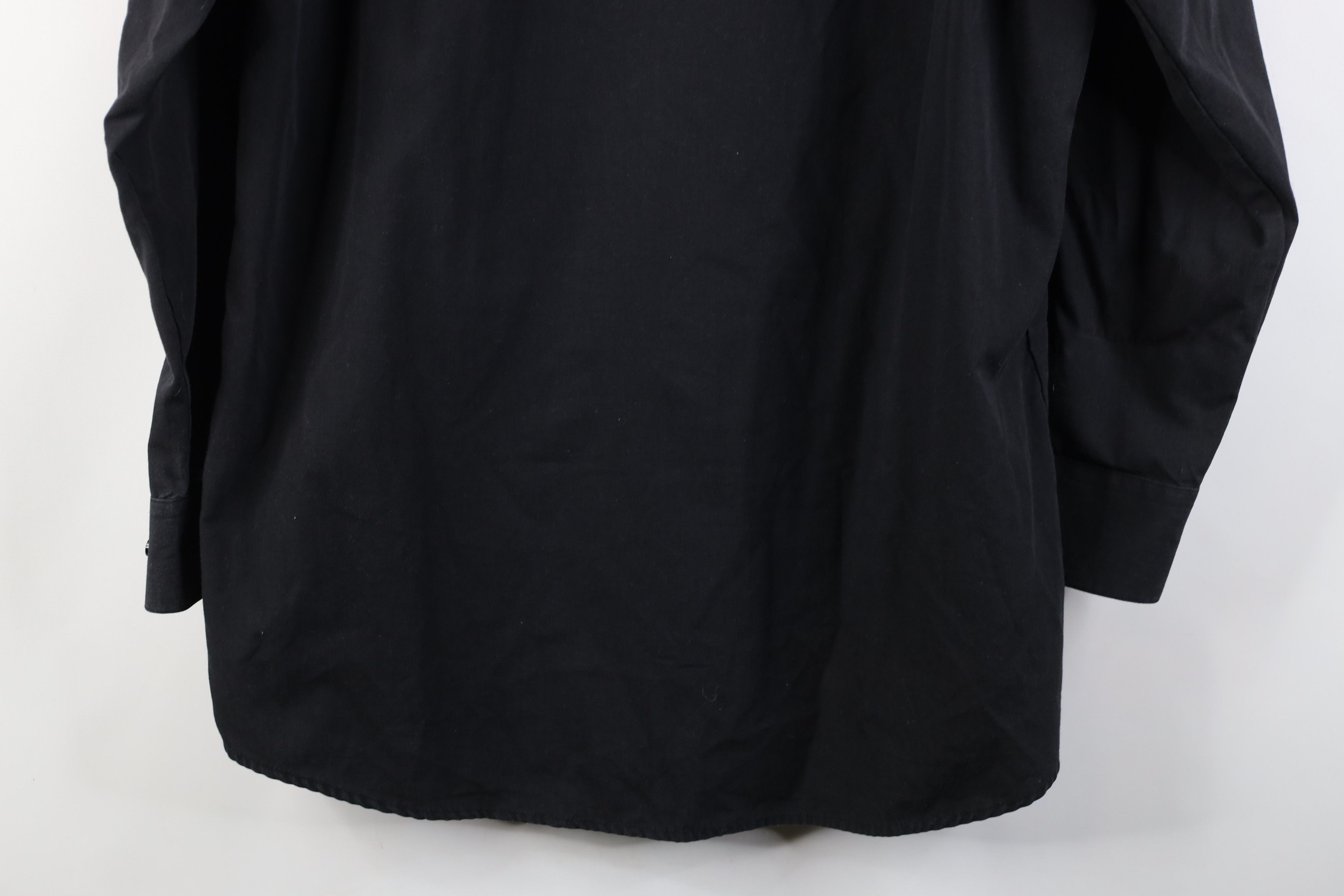 Vintage Vintage 90s Streetwear Formal Tuxedo Button Shirt Black Size US M / EU 48-50 / 2 - 12 Thumbnail