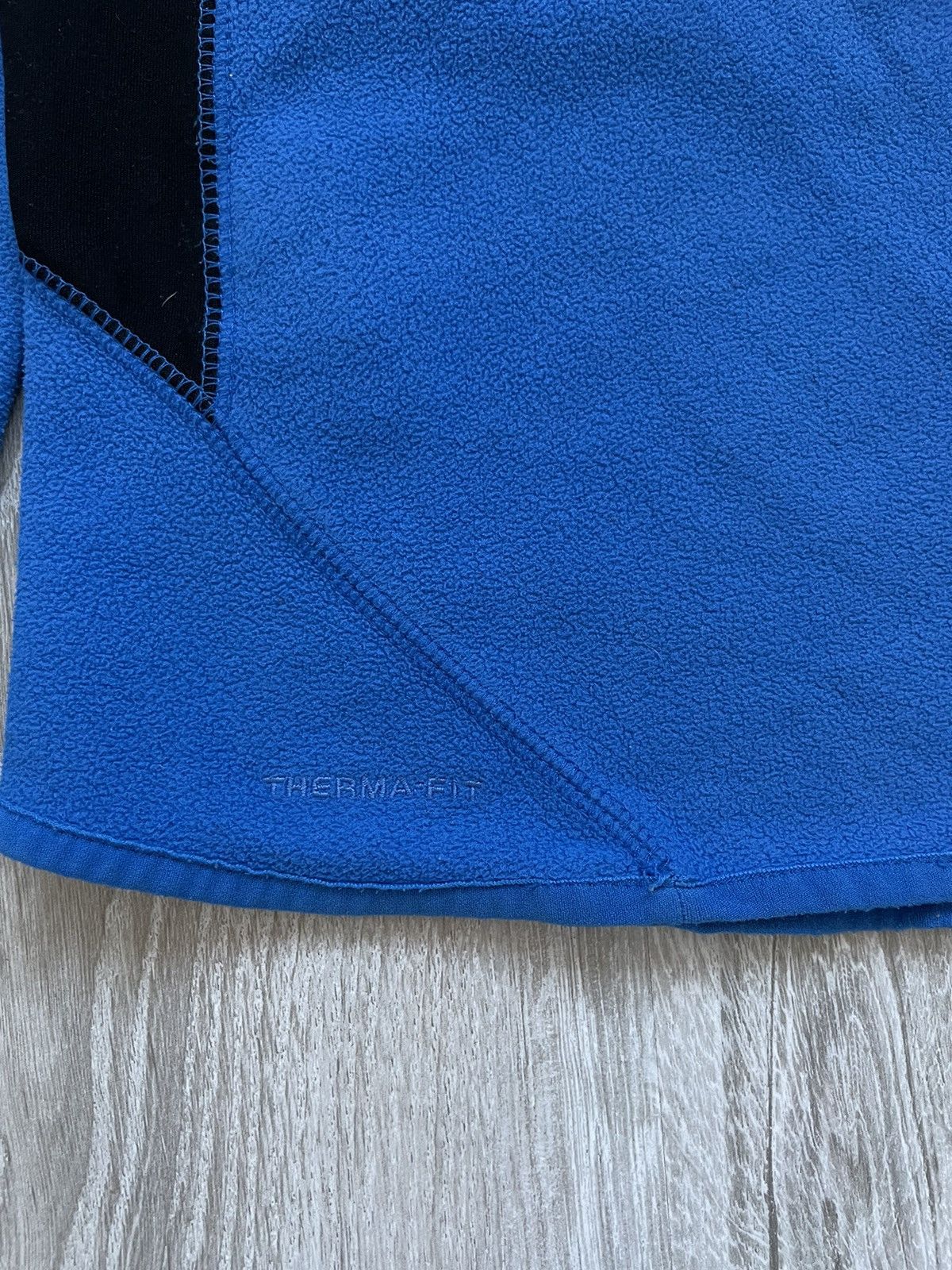 Nike × Vintage Nike Vintage Fleece Therma Fit Blue Drill Swoosh Size US M / EU 48-50 / 2 - 9 Thumbnail