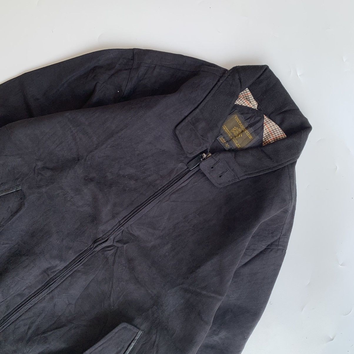 Japanese Brand × Vintage Casual flight suede zipper 90s jacket by Vintaige Club Size US M / EU 48-50 / 2 - 3 Thumbnail