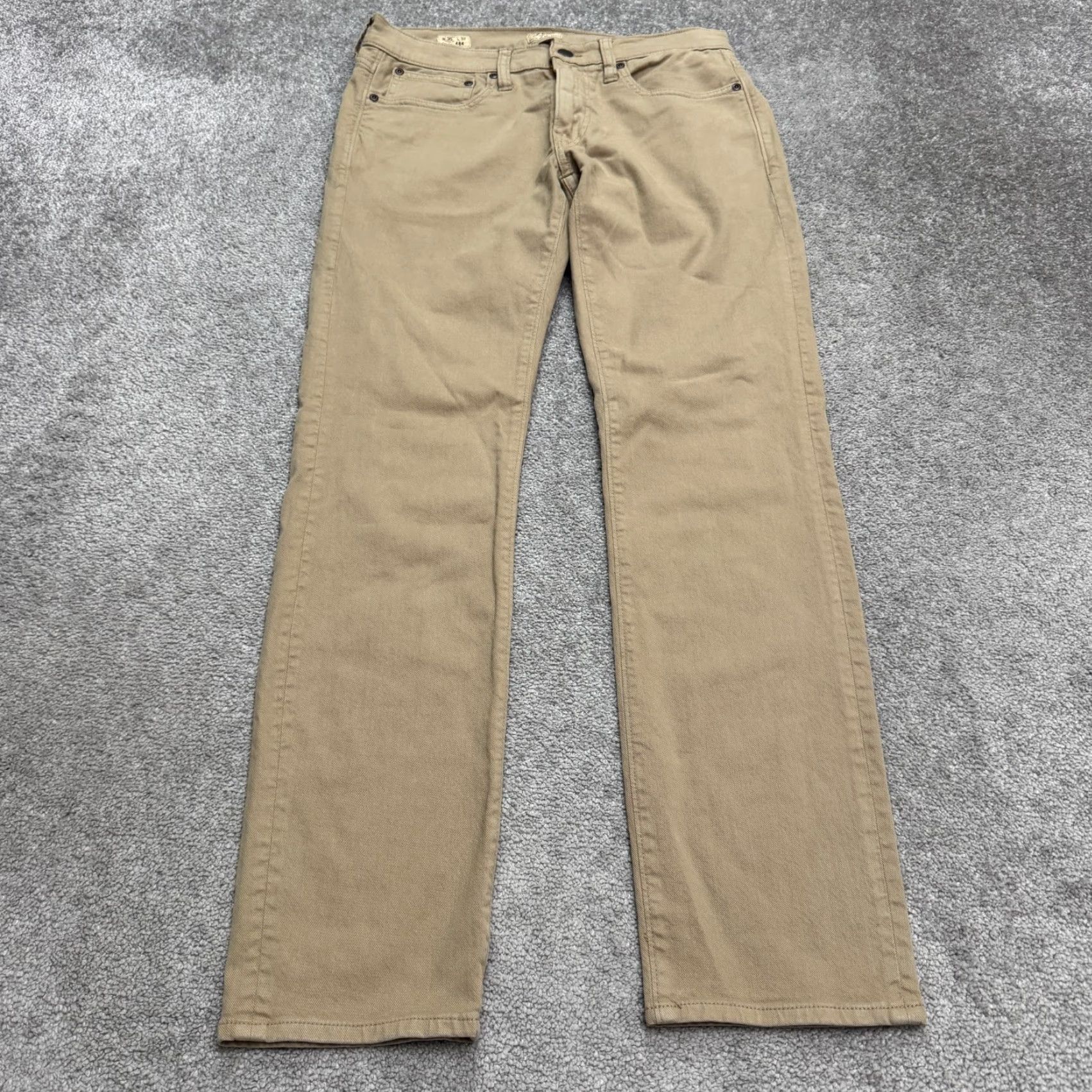 J.Crew J.CREW 484 Slim Fit Stretch Chino Pants Men 30x32 Khaki Brown Tapered Leg Preppy Mens Size US 30 / EU 46 - 2 Thumbnail