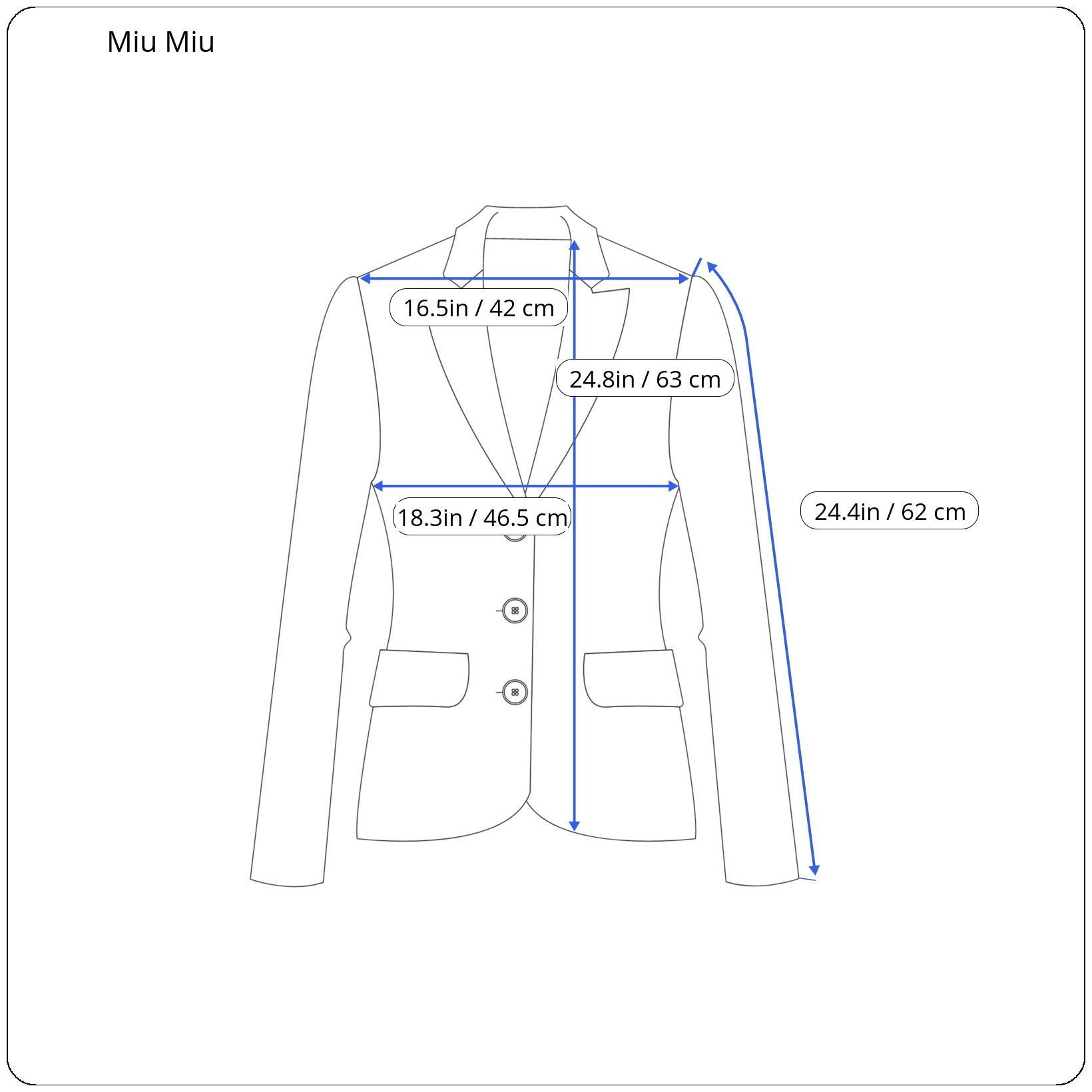 Miu Miu ⚡️QUICK SALE⚡️Miu Miu Black Blazer Jacket Size M / US 6-8 / IT 42-44 - 6 Thumbnail