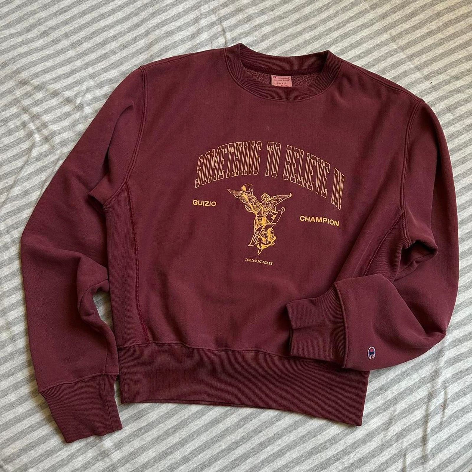 Guizio Danielle Guizio Champion Reverse Weave Crewneck Sweatshirt Size S / US 4 / IT 40 - 1 Thumbnail