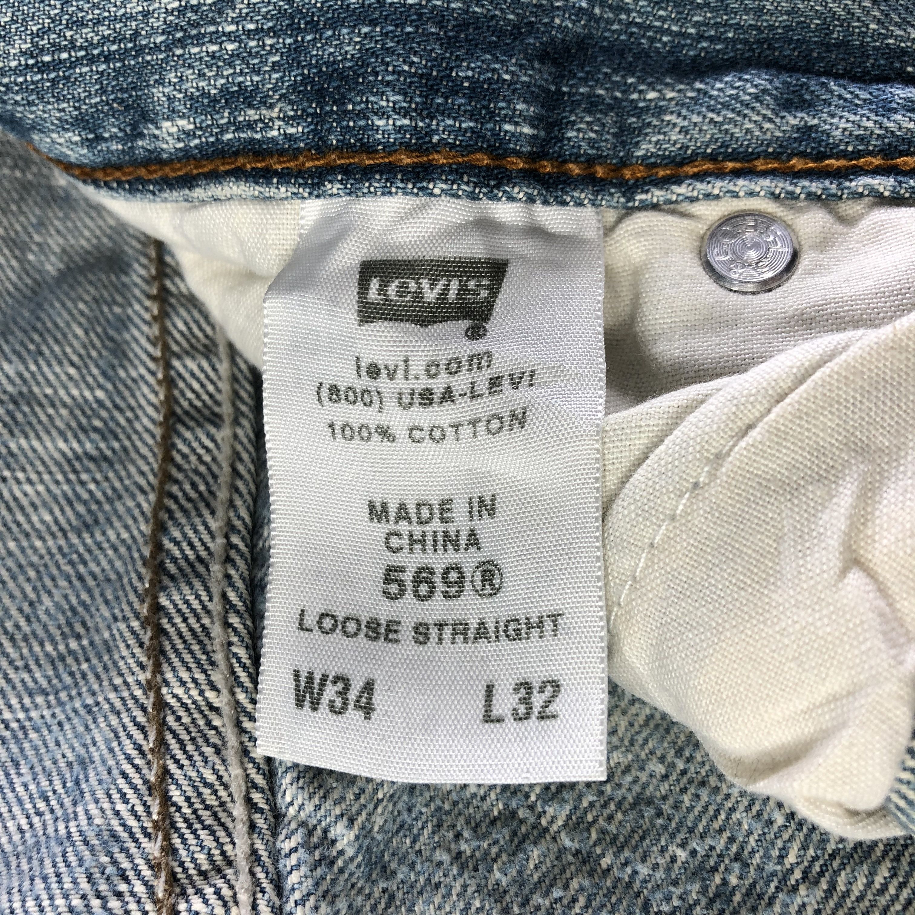 Levi's Vintage Levis 569 Jeans-J4418 Size US 35 - 13 Thumbnail