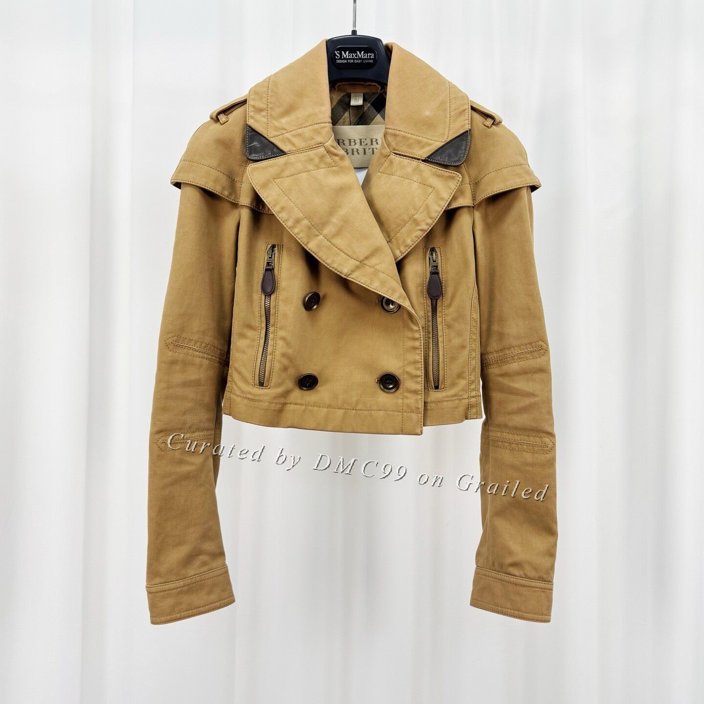 Burberry Burberry Caramel Double-Breasted Short Trench Size XXS / US 00 / IT 34 - 1 Thumbnail