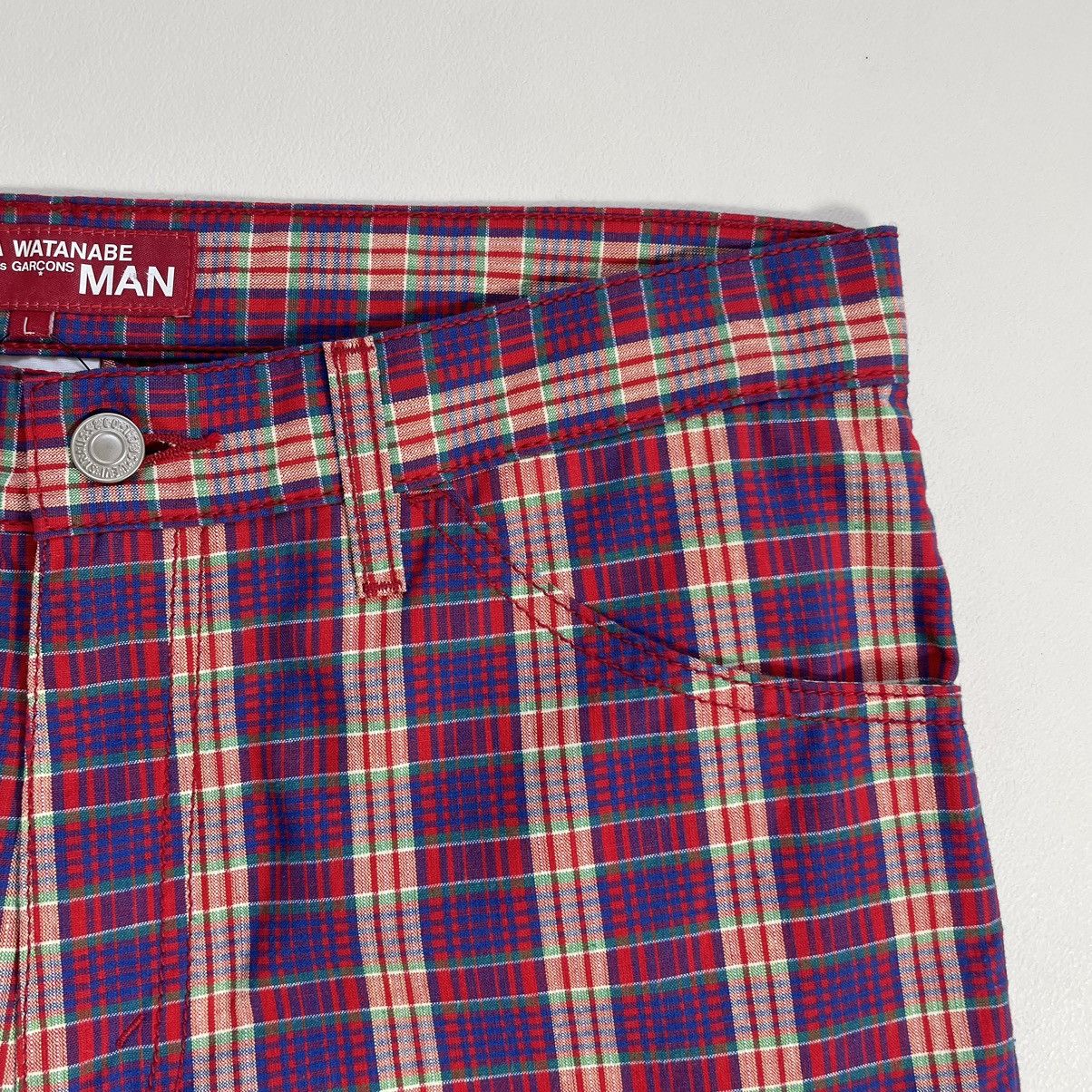 Comme des Garcons S/S 05 Punk Madras Check Flared Pants Size US 32 / EU 48 - 4 Thumbnail
