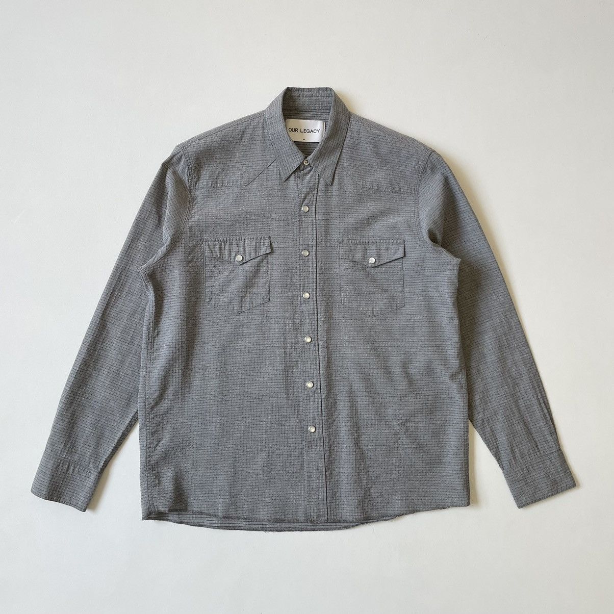 Our Legacy Sample ‘Grid Check Nylon’ Western Shirt Size US M / EU 48-50 / 2 - 15 Thumbnail