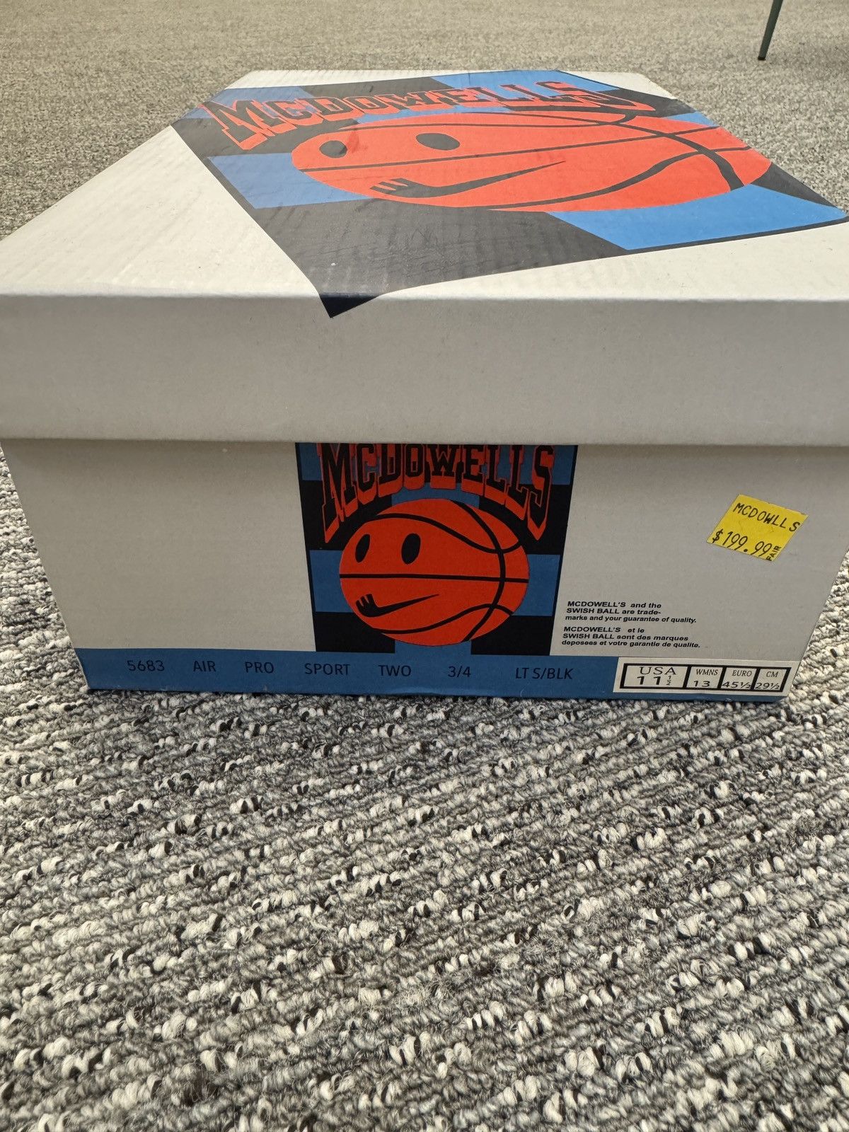 Other McDowells Air Pro Sport Two Lows Black/Grey Size US 11.5 / EU 44-45 - 6 Thumbnail