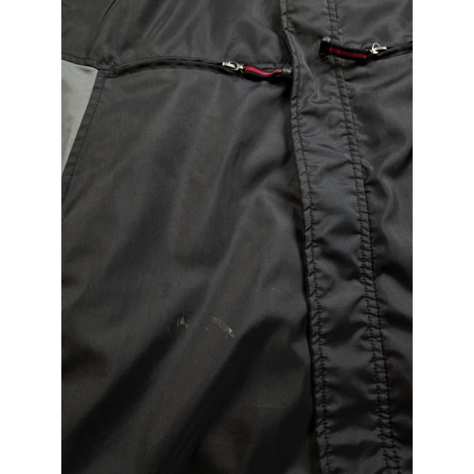 Nike VINTAGE Nike Jacket Mens M Black Grey Hooded Full Zip Fleece Reversible Y2K Size US M / EU 48-50 / 2 - 5 Thumbnail
