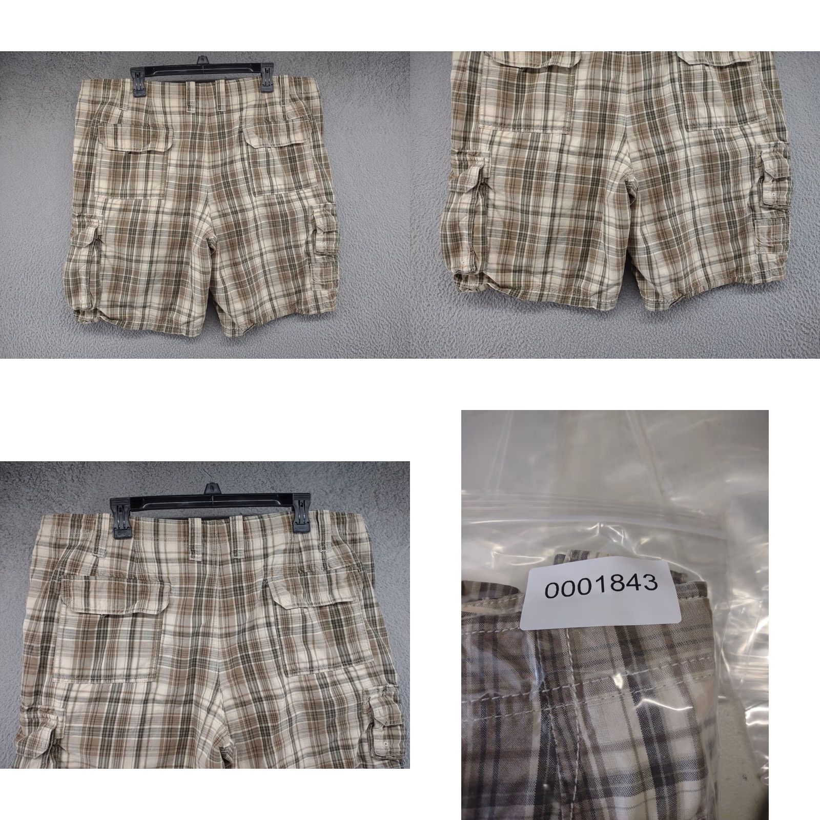 Eddie Bauer Eddie Bauer Plaid Cargo Shorts Mens 42 100% Cotton Canvas Multicolor Outdoor 11in Inseam Casual Pockets Mens Size US 42 / EU 58 - 7 Thumbnail