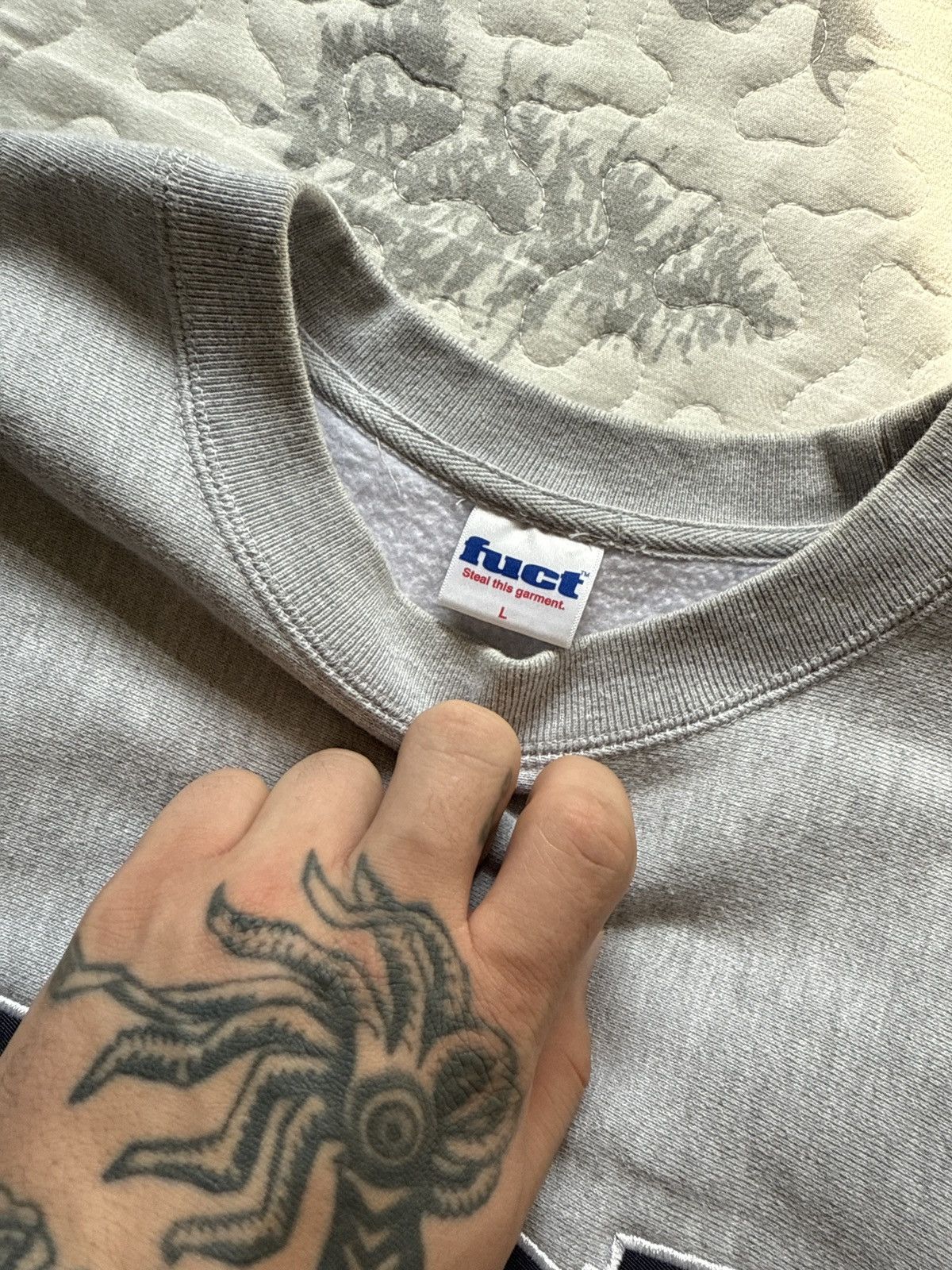 FUCT Fuct Navy Embroidered Sweater Size US L / EU 52-54 / 3 - 1 Thumbnail