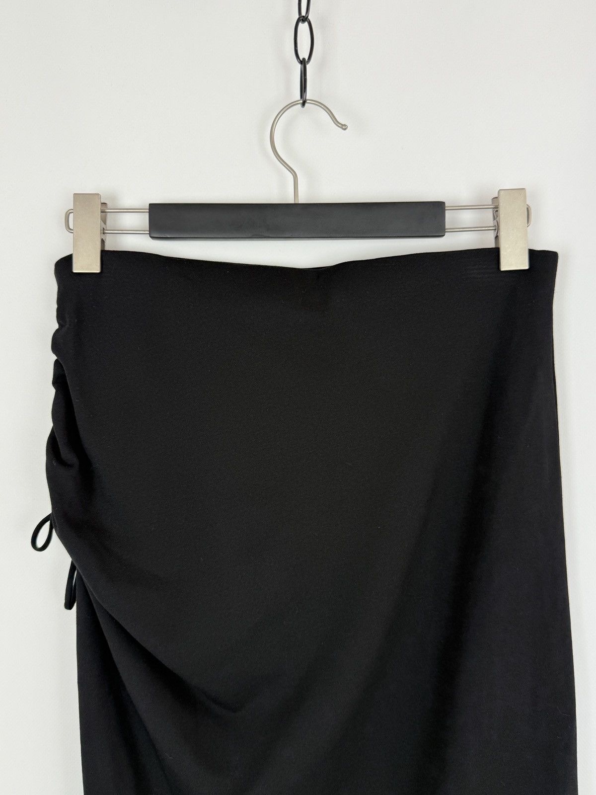 Escada Escada Black Jersey Ruched Side Detail Maxi Skirt 42 Size 30" / US 8 / IT 44 - 4 Thumbnail