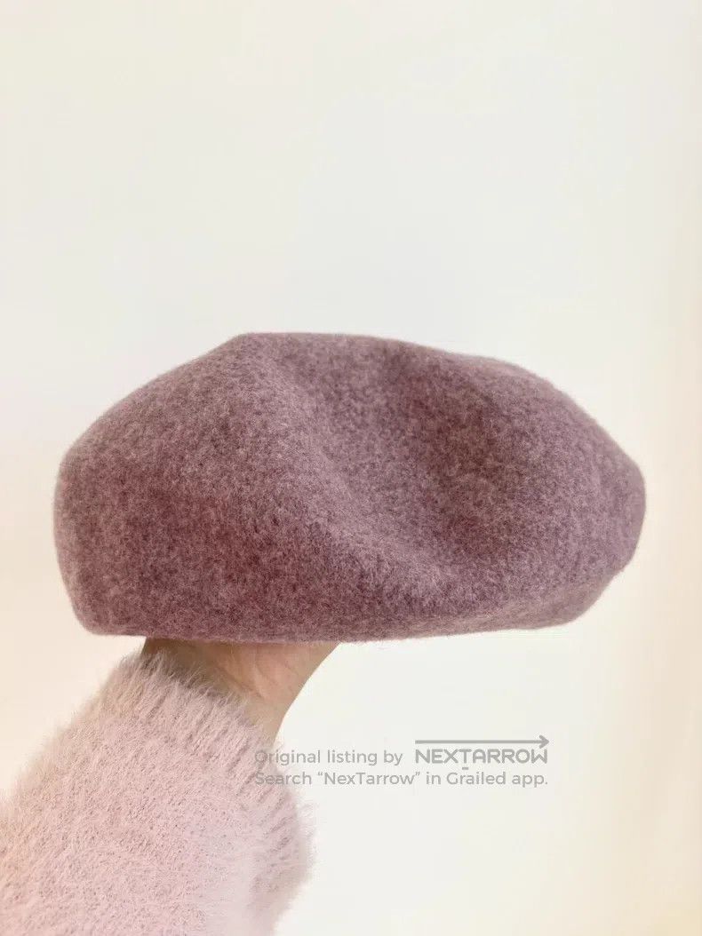 Vivienne Westwood Vivienne Westwood Pink Saturn Graffiti Embroidered Beret Size ONE SIZE - 5 Thumbnail