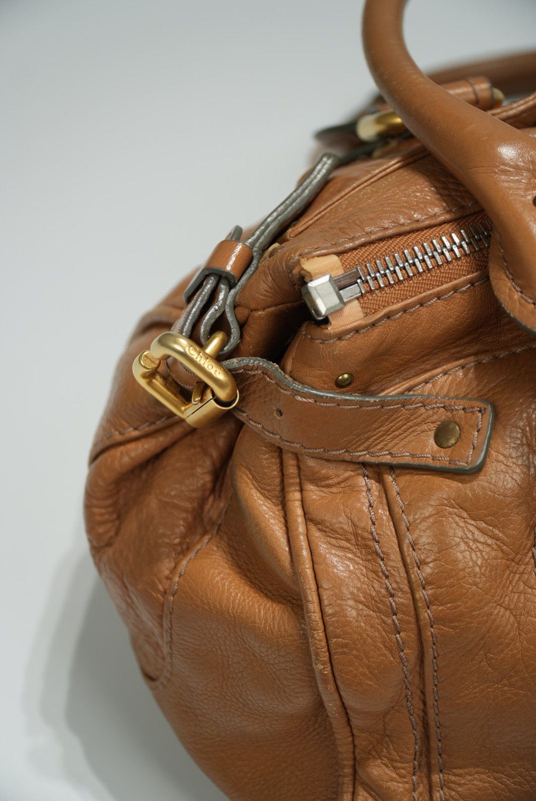 Chloe Chloe Paddington Shoulder Bag Leather Brown Gold Size ONE SIZE - 5 Thumbnail