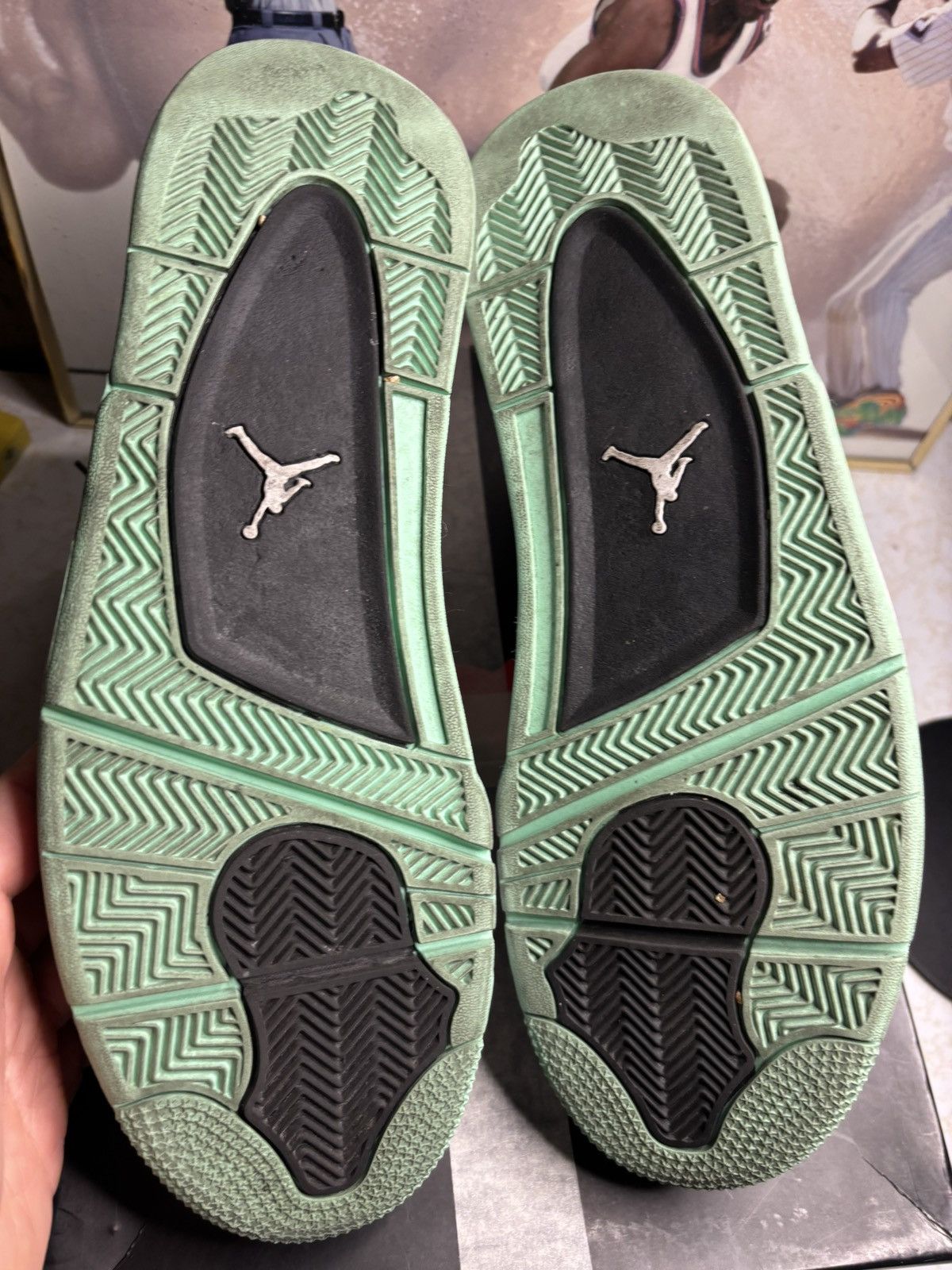Jordan Brand Jordan Retro 4 ‘green glow’ Size US 13 / EU 46 - 5 Thumbnail