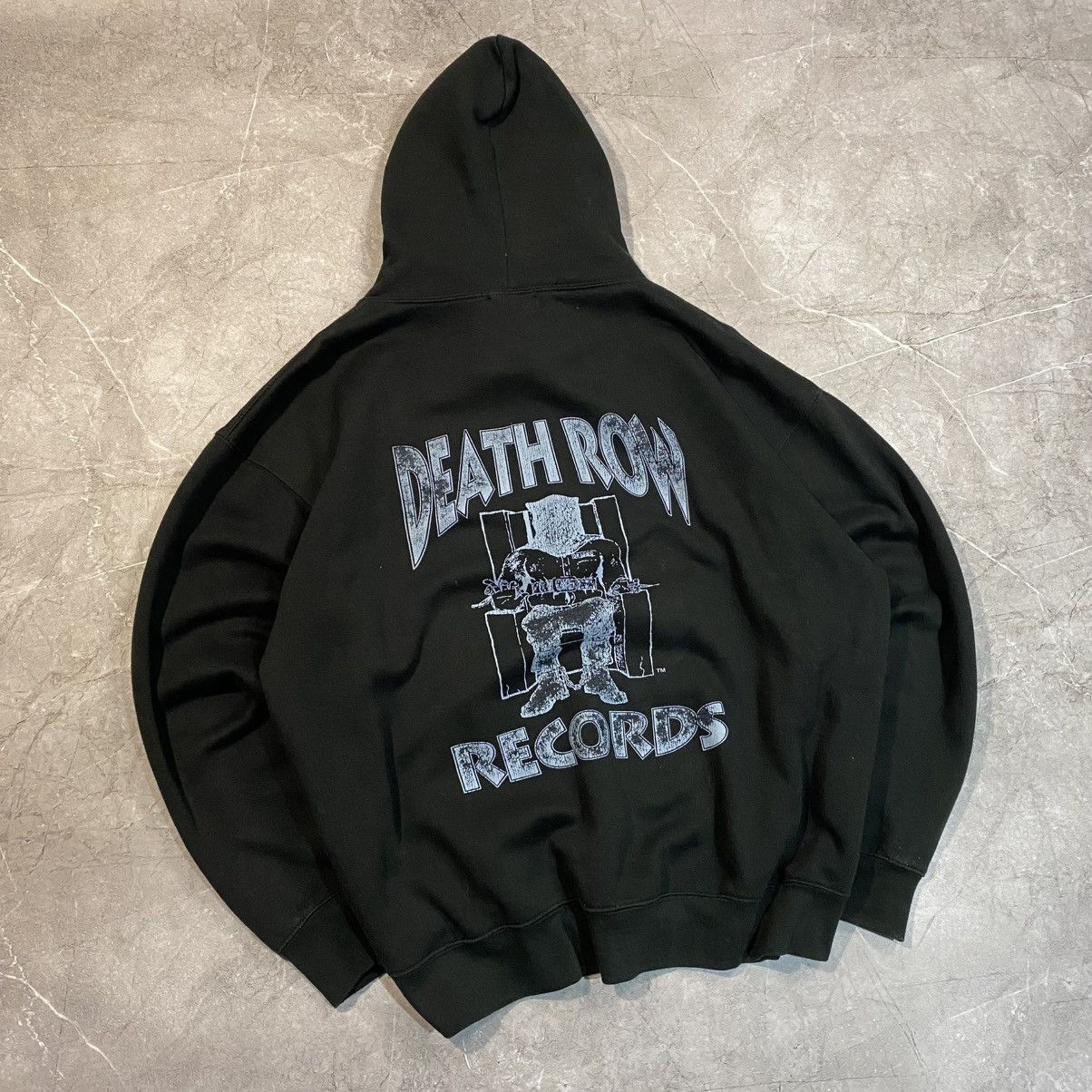 Band Tees VINTAGE DEATH ROW RECORDS BIG LOGO HOODIE 00s Size US XL / EU 56 / 4 - 1 Thumbnail