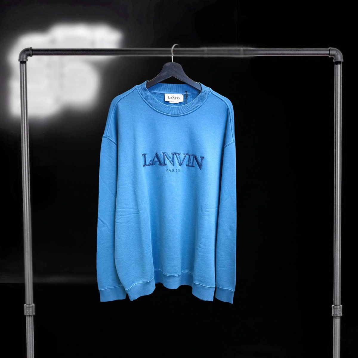 Lanvin Lanvin Classic Logo Crewneck Nepunte Blue Size US M / EU 48-50 / 2 - 1 Thumbnail