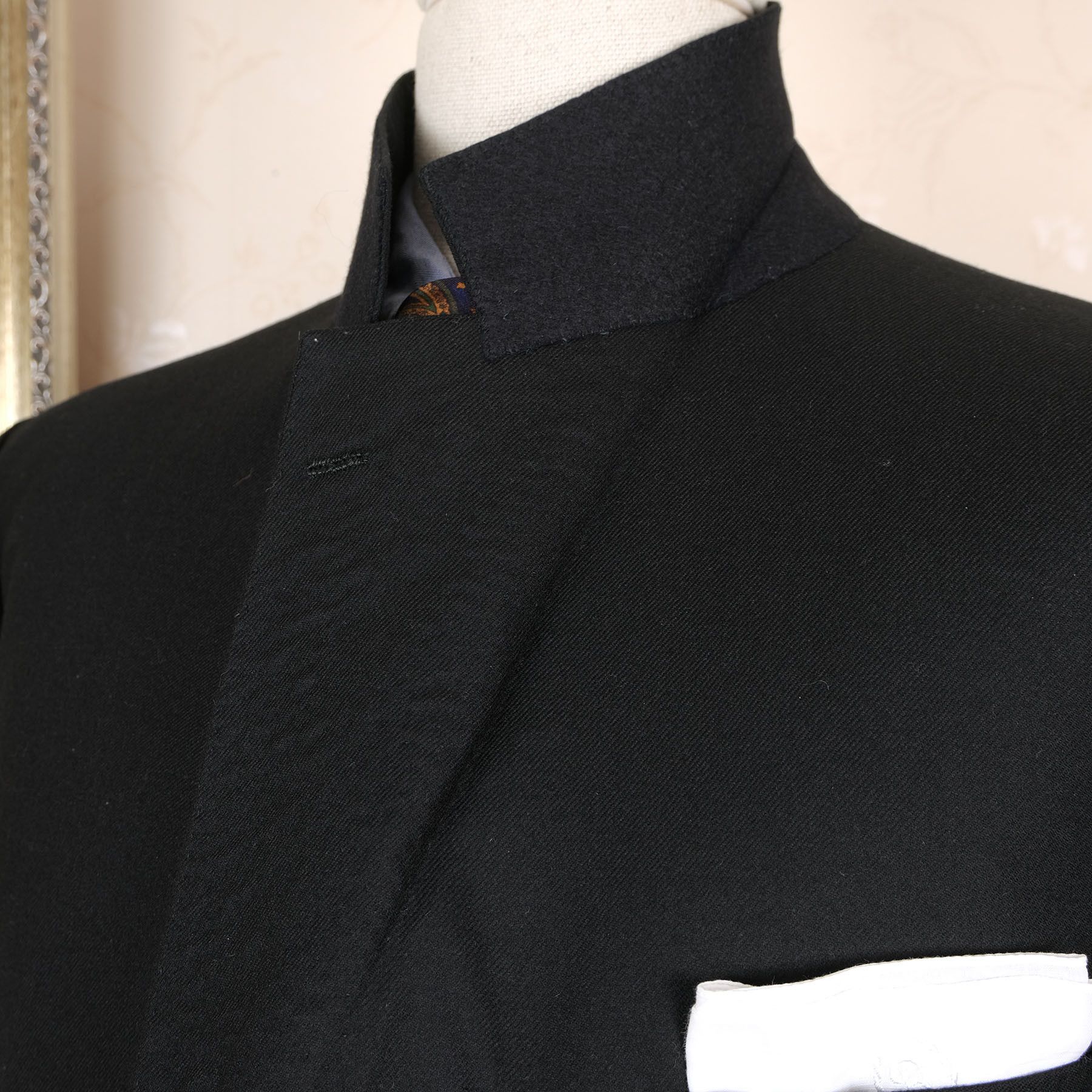 Hermes Hermès, black bespoke cashmere jacket, size 46UK or 48UK Size 46R - 3 Thumbnail
