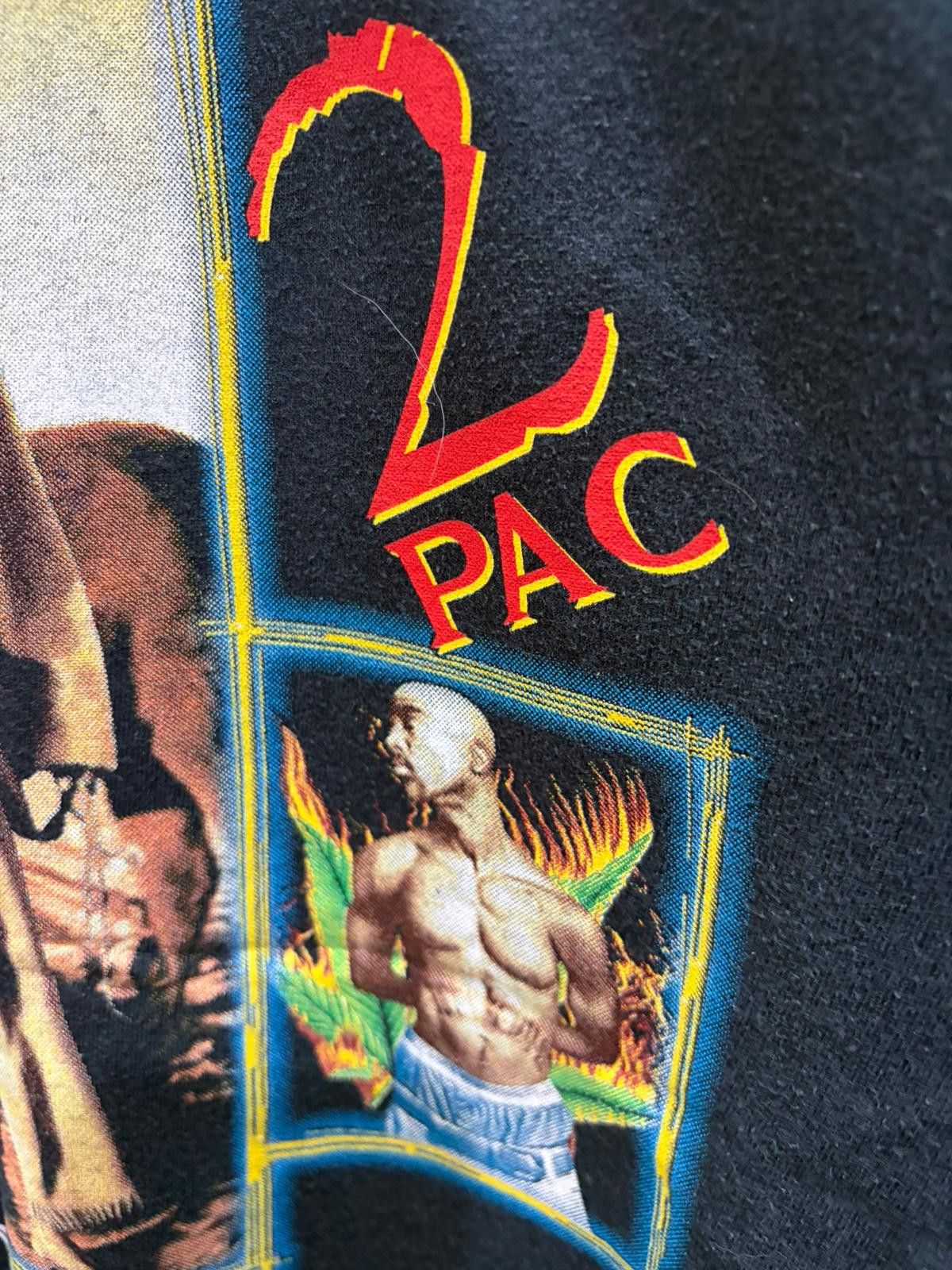 Other Vintage 90s 2Pac Tupac Shakur Jerzees Heavyweight Rap Tee Size US L / EU 52-54 / 3 - 6 Thumbnail