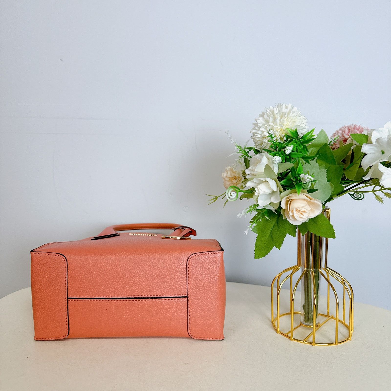 Michael Kors Michael Kors 35S1GM9M2L Mercer Medium Pebbled IN SHERBERT Size ONE SIZE - 5 Thumbnail
