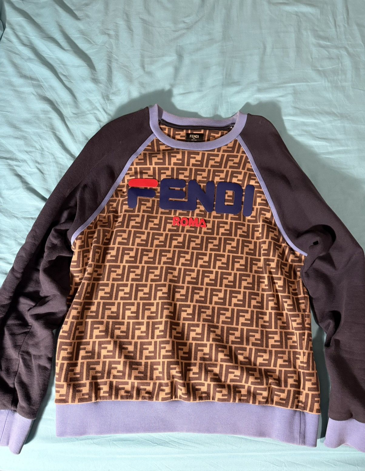 Fendi Fendi Roma FF Monogram Cotton Sweatshirt Size US L / EU 52-54 / 3 - 1 Thumbnail