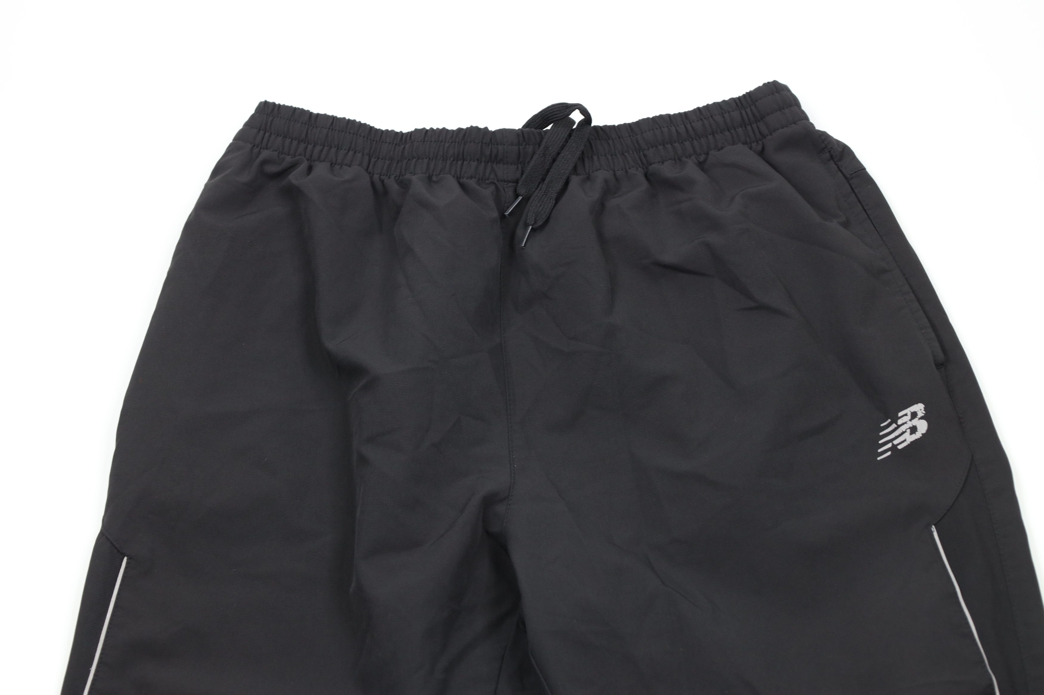New Balance × Vintage Vintage New Balance Reflective Stretch Wide Leg Pants Black Size US 38 / EU 54 - 2 Thumbnail