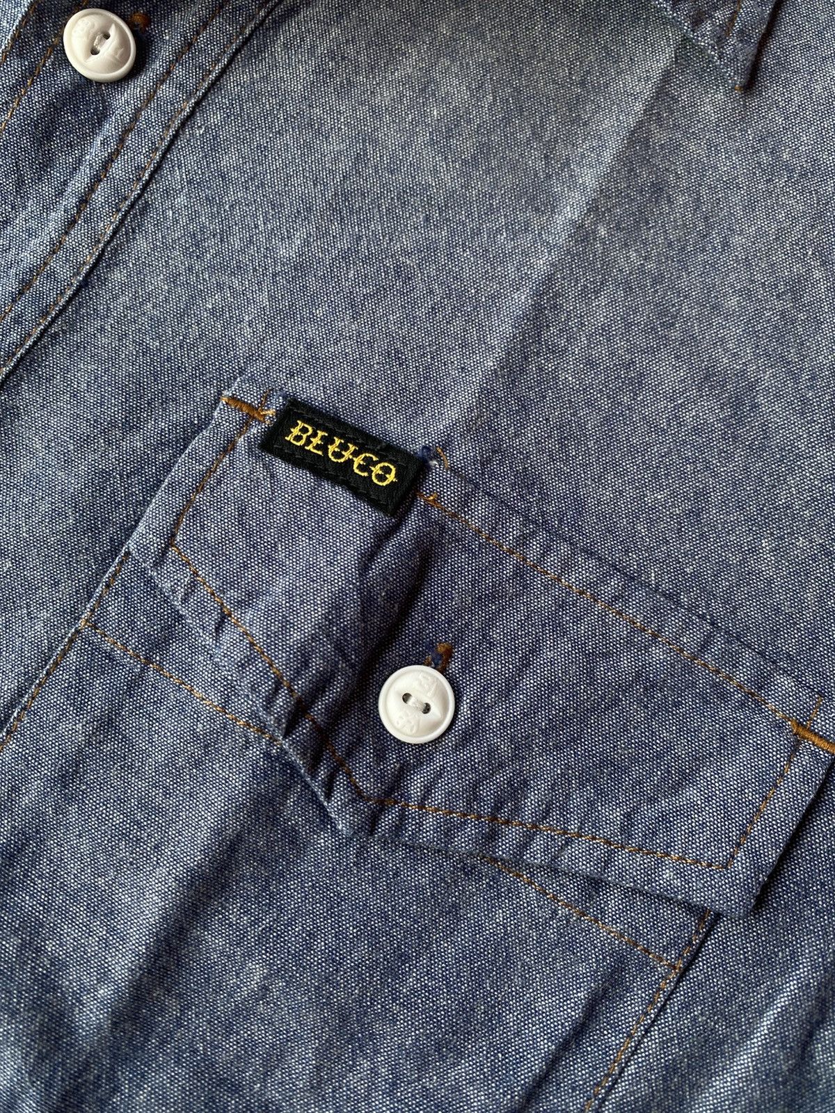 Japanese Brand 💸BINDING OFFER💸 BLUCO CHAMBRAY SHIRTS Size US L / EU 52-54 / 3 - 6 Thumbnail