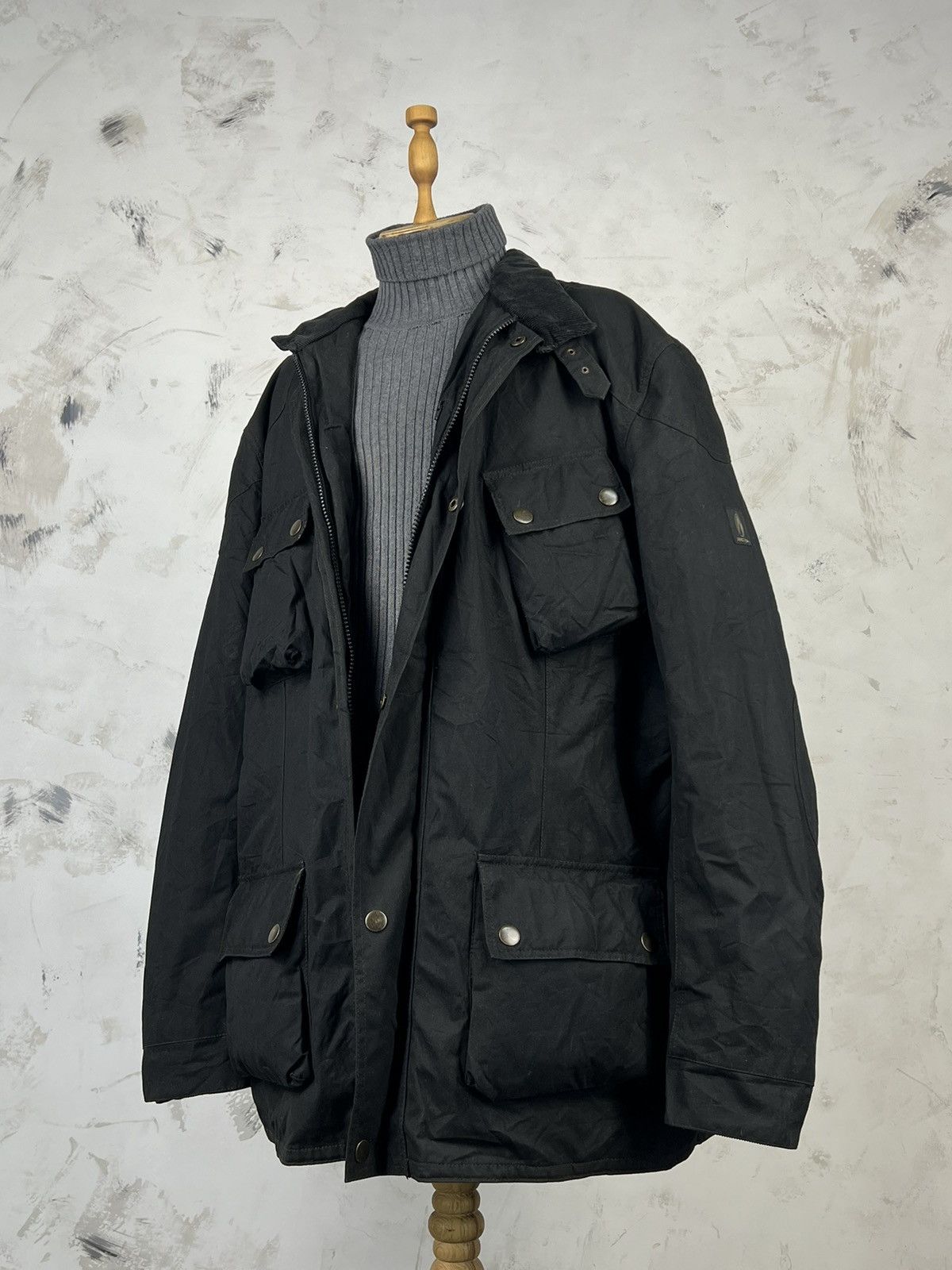 Vintage Vintage Richa Motorcycle Waxed Jacket Padded Riding Coat 5XL Size US XXL / EU 58 / 5 - 1 Thumbnail