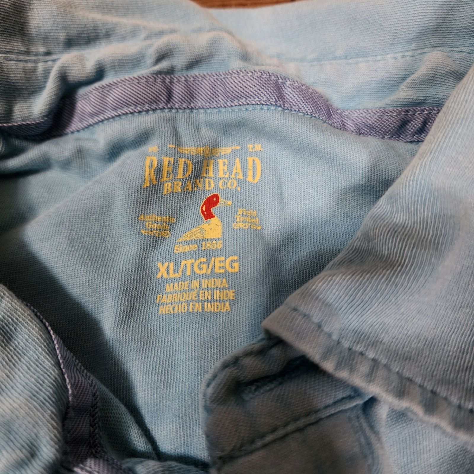 Redhead Red head polo shirt men's size XL light blue 2224 Size US XL / EU 56 / 4 - 5 Thumbnail