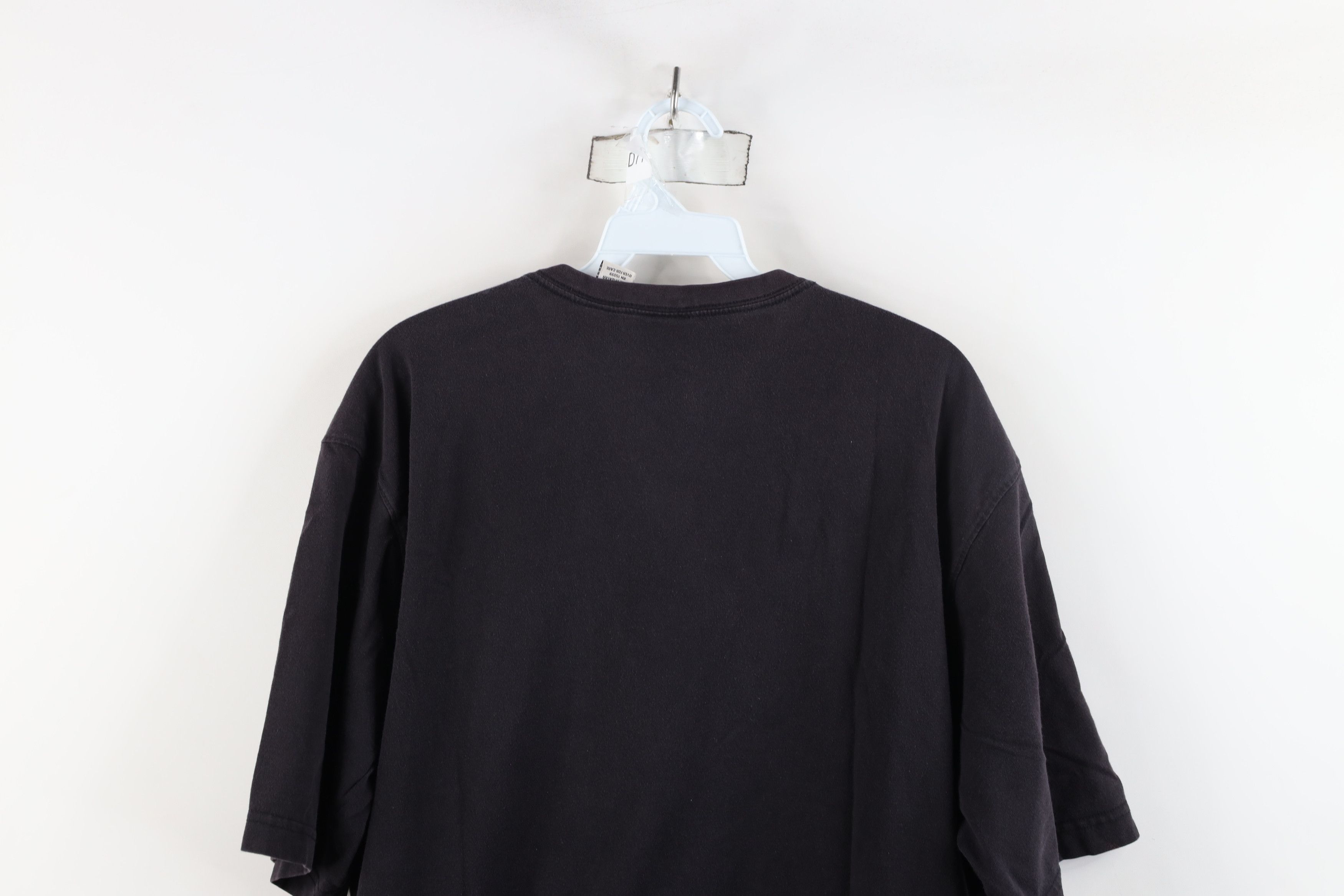 Vintage Vintage 90s Streetwear Blank Cotton Pocket T-Shirt Black Size US L / EU 52-54 / 3 - 11 Thumbnail