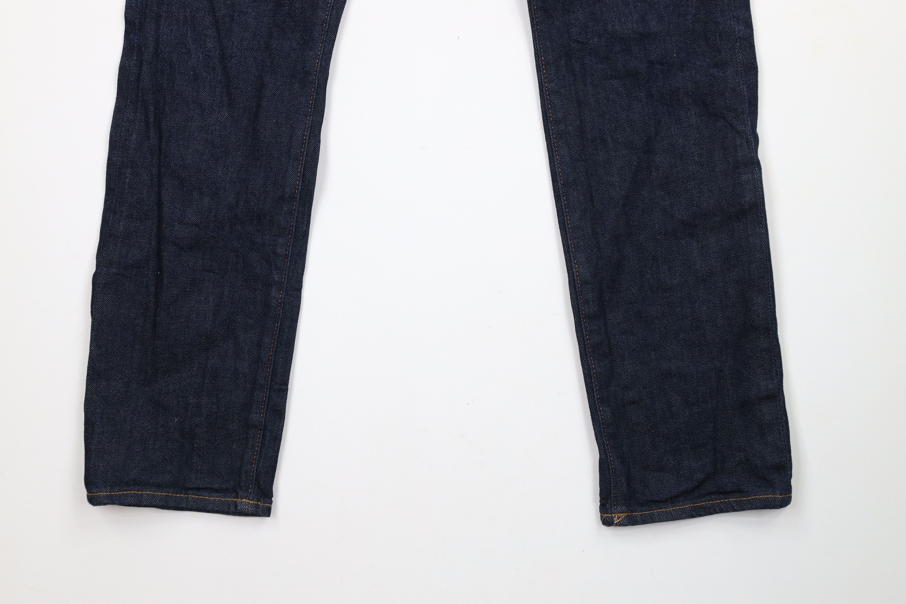 J.Crew × Vintage J Crew Skinny Leg Kurabo Japanese Denim Jeans Indigo Blue Size US 33 - 4 Thumbnail