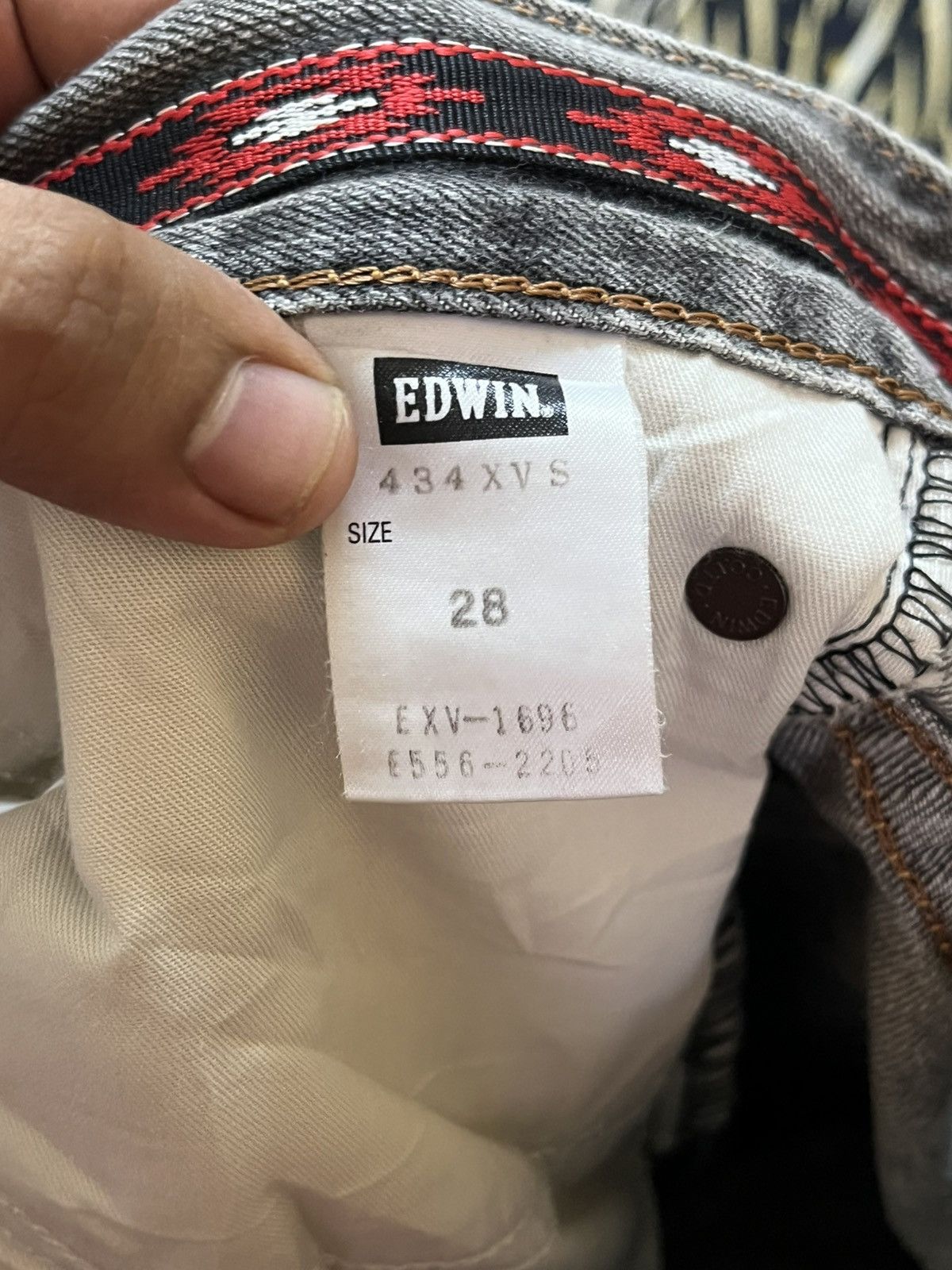 Edwin Vintage Edwin Exclusive Vintage Faded Distressed Denim Size US 30 / EU 46 - 11 Thumbnail