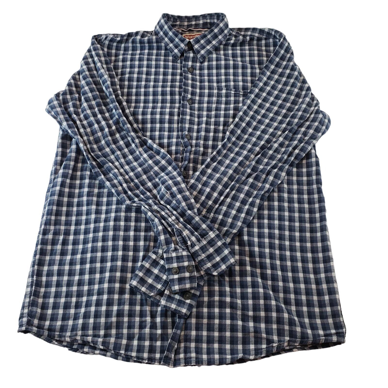 Wrangler Wrangler Shirt Mens Medium Button Down Collared Long Sleeve Size US M / EU 48-50 / 2 - 1 Thumbnail