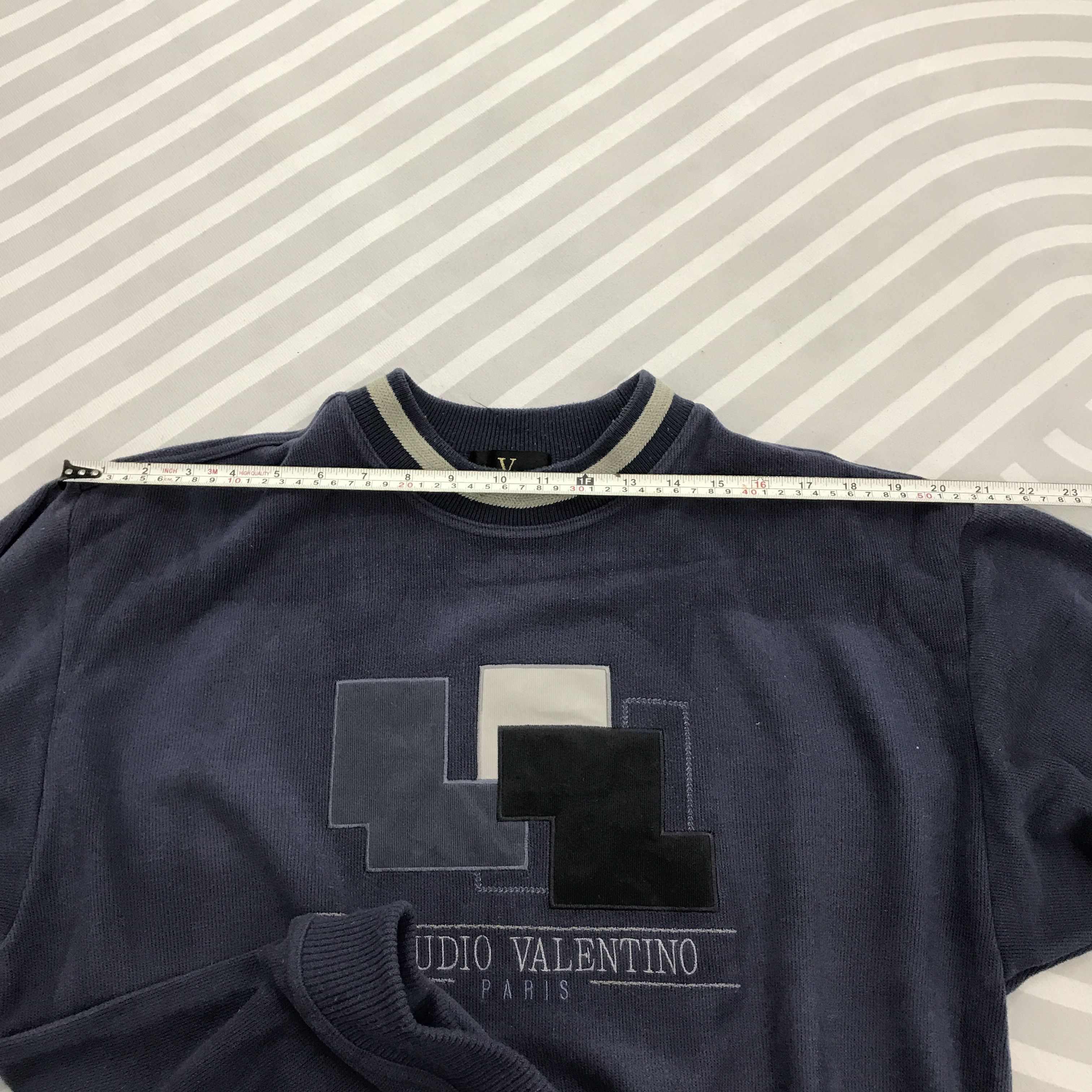 Japanese Brand claudio valentino paris sweatshirts Size US L / EU 52-54 / 3 - 5 Thumbnail