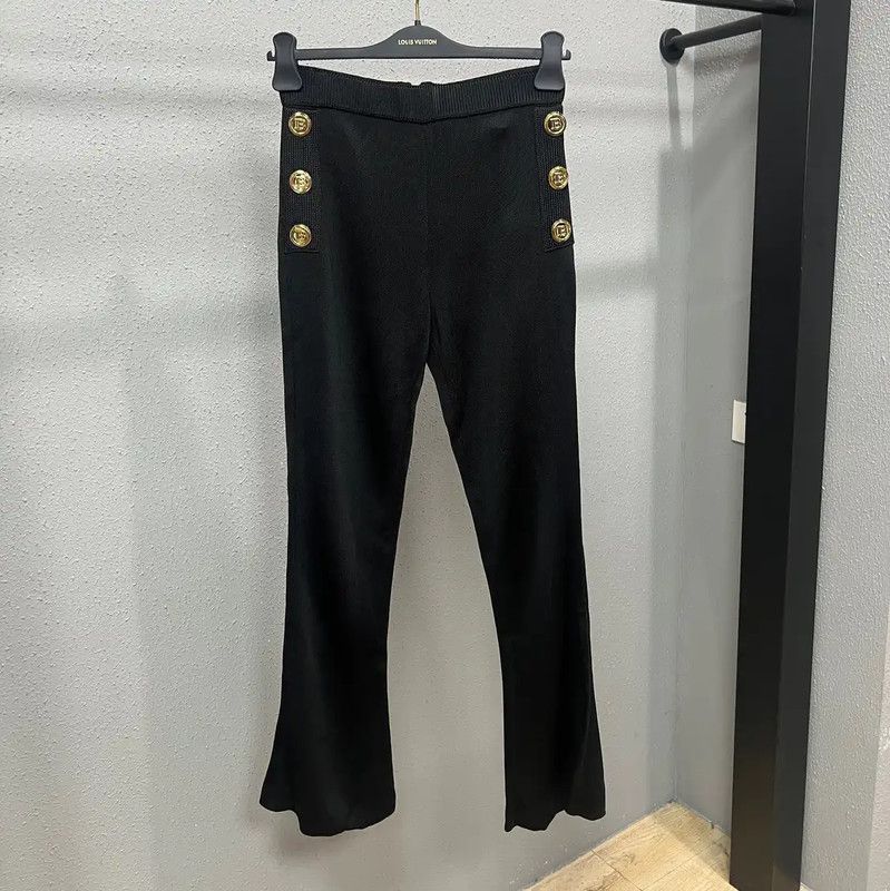 Balmain Black Casual Cotton Pants 0089