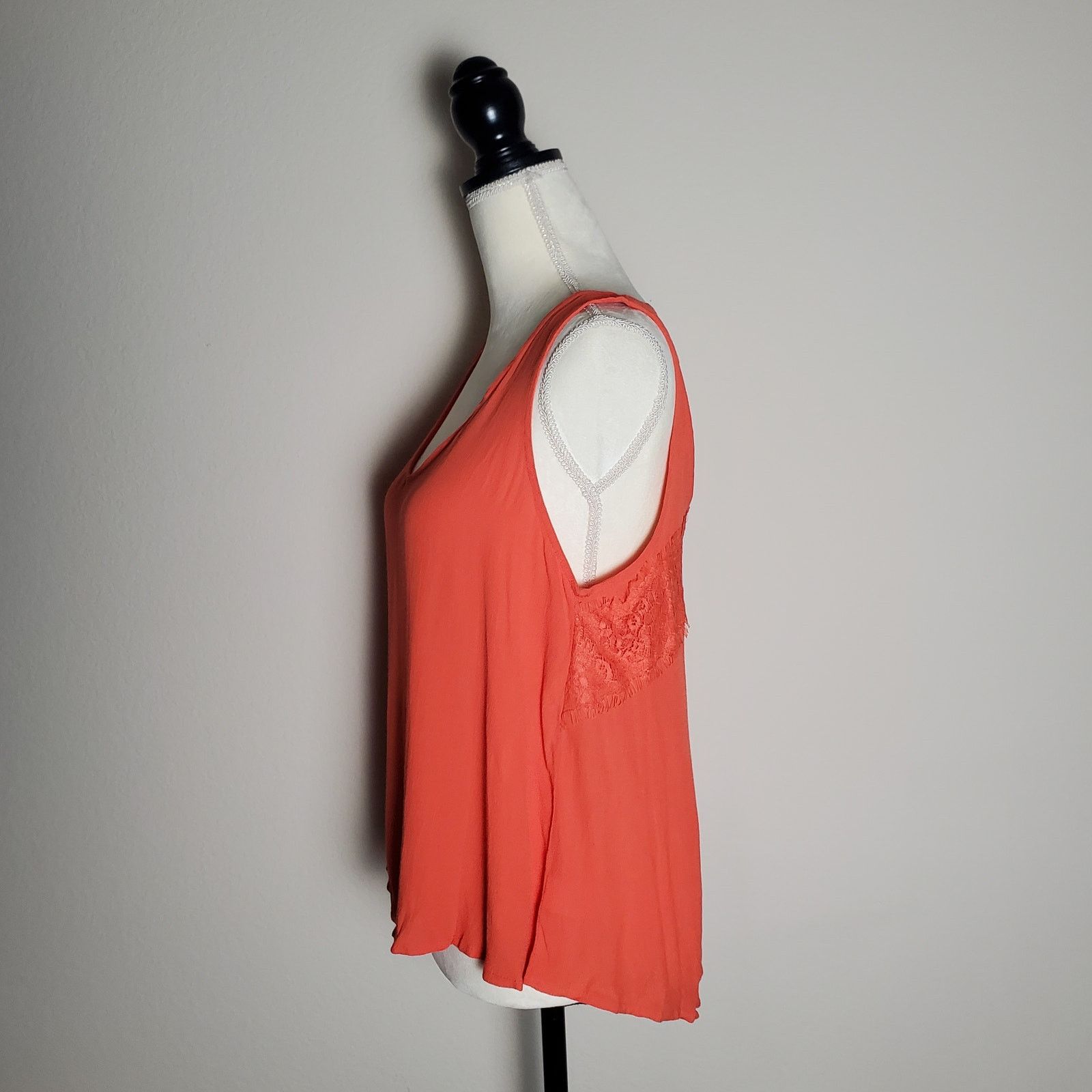 Nordstrom Elodie Orange Tank Top Large Size L / US 10 / IT 46 - 4 Thumbnail
