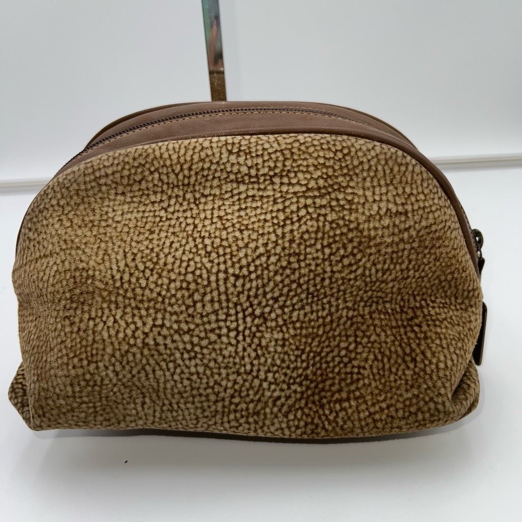Other BORBONESE Pouch Redwall Quail Pattern Suede x Leather Size ONE SIZE - 1 Thumbnail