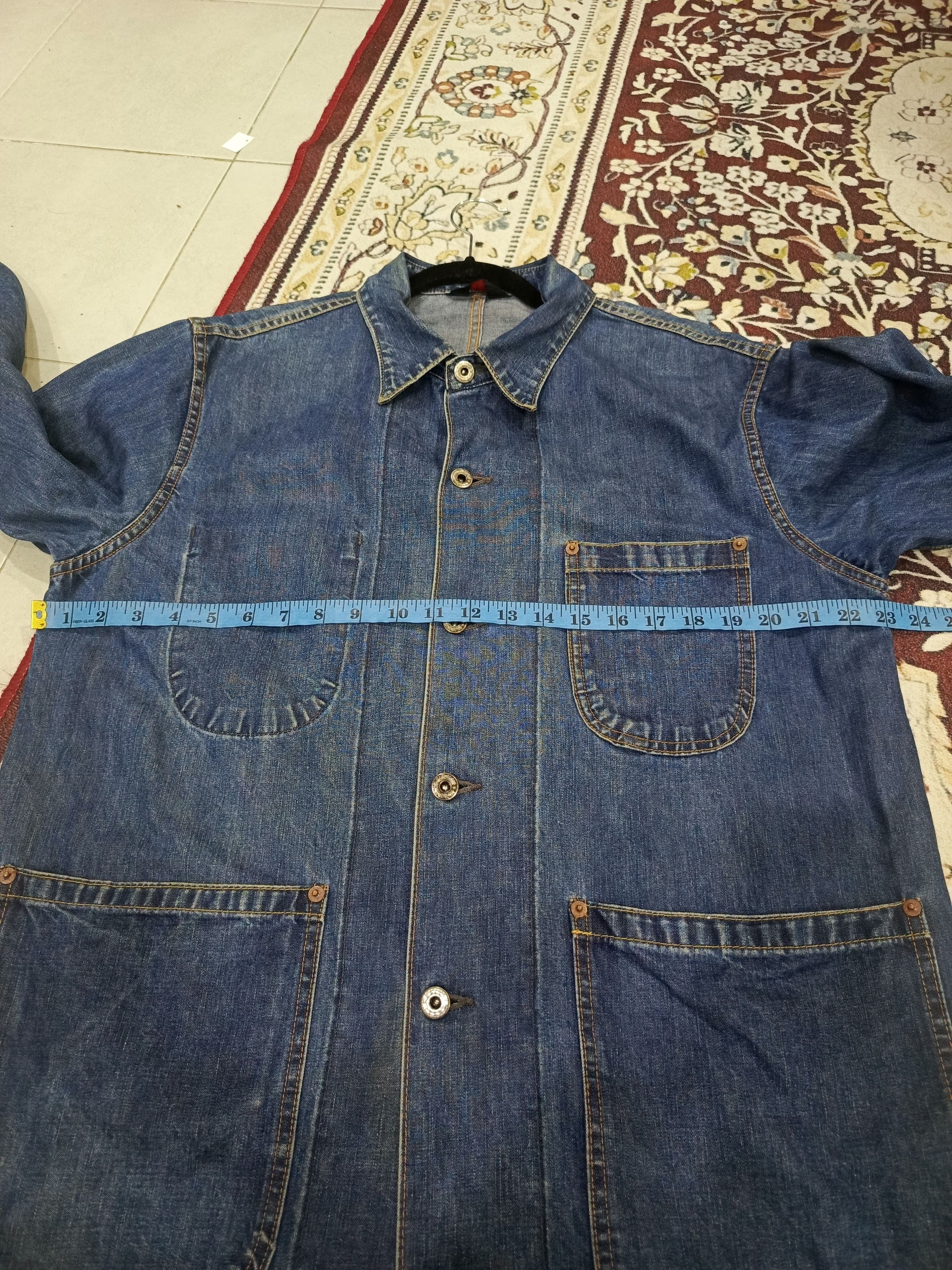 Sugar Cane Sugar Cane denim work coat or coverall jacket, Size US XL / EU 56 / 4 - 12 Thumbnail