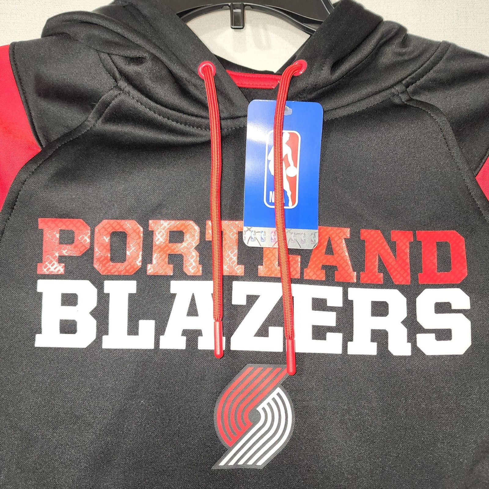 NBA Trail Blazer basketball red/black Hoodie Men's Large Size US L / EU 52-54 / 3 - 2 Thumbnail