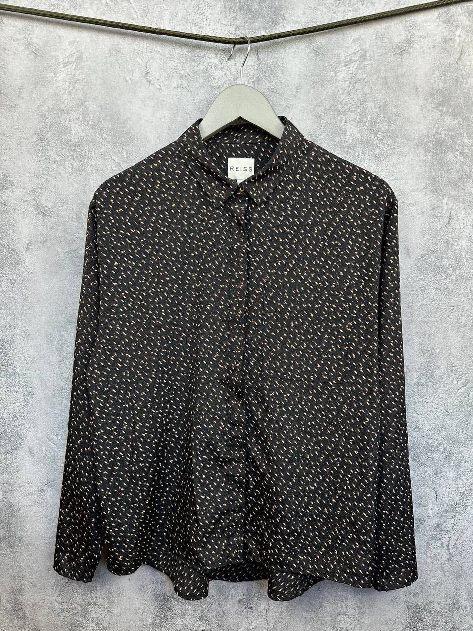 Reiss Reiss Muriel Shirt Button-Up Rhinestone Zip Sleeve Blouse Size S / US 4 / IT 40 - 1 Thumbnail