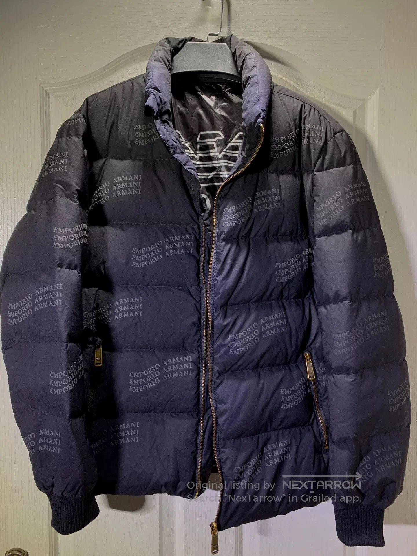 Emporio Armani Emporio Armani Men's Stand Collar Down Jacket. Size US L / EU 52-54 / 3 - 1 Thumbnail