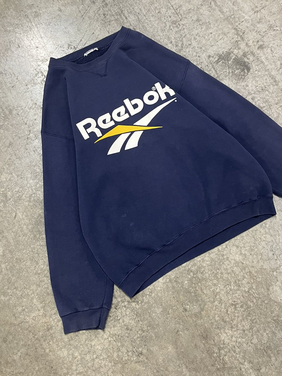 Reebok × Vintage Vintage Reebok boxy fit crewneck streetwear 90 hype rare Size US XL / EU 56 / 4 - 3 Thumbnail