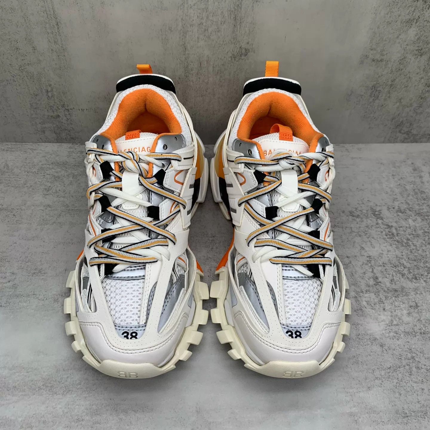 Balenciaga Balenciaga Track white orange 38 98 new box&accs Size US 7.5 / IT 37.5 - 4 Thumbnail