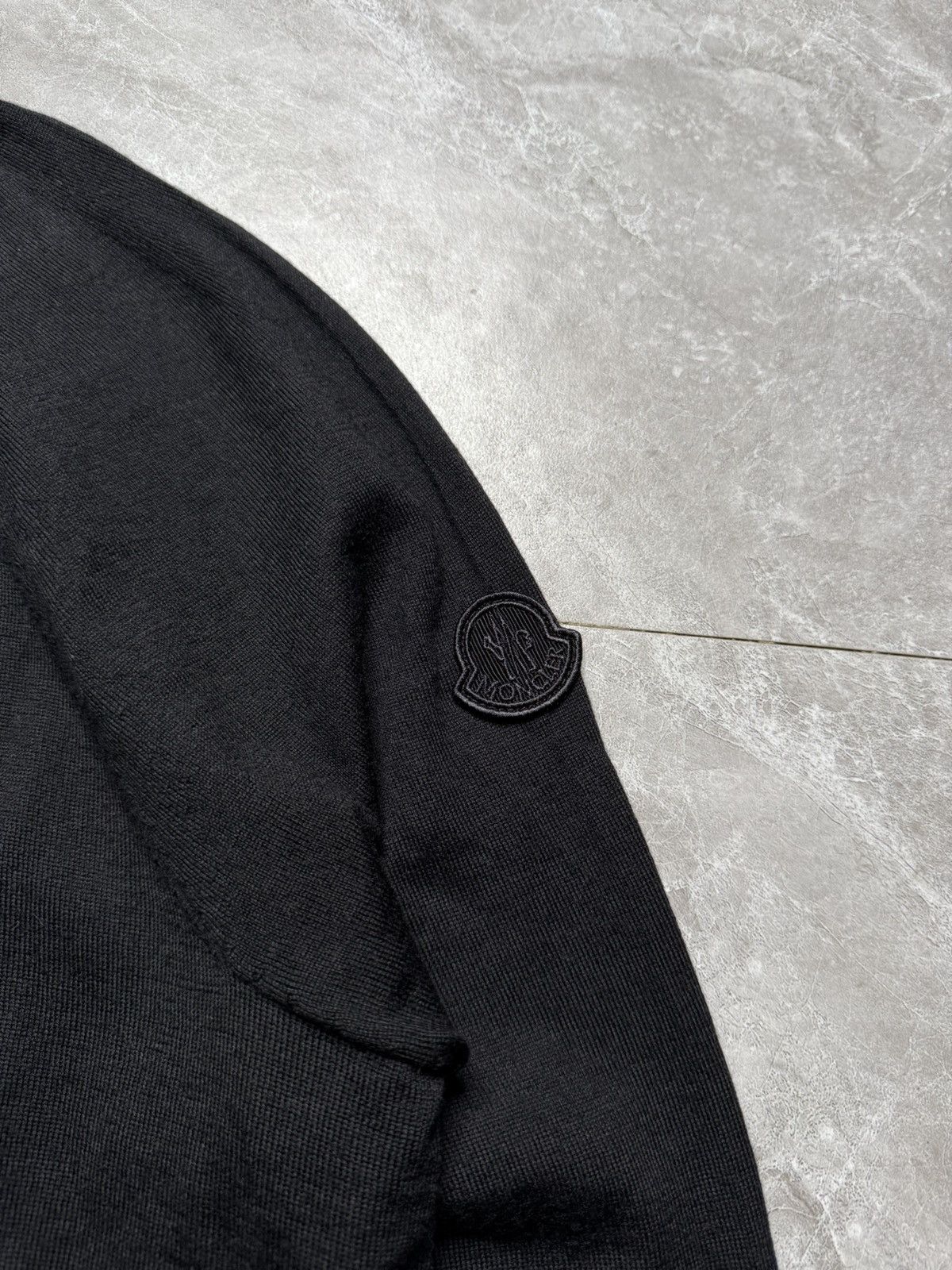 Moncler Moncler Girocollo Tricot Hybrid Wool Nylon Sweater Size S / US 4 / IT 40 - 3 Thumbnail