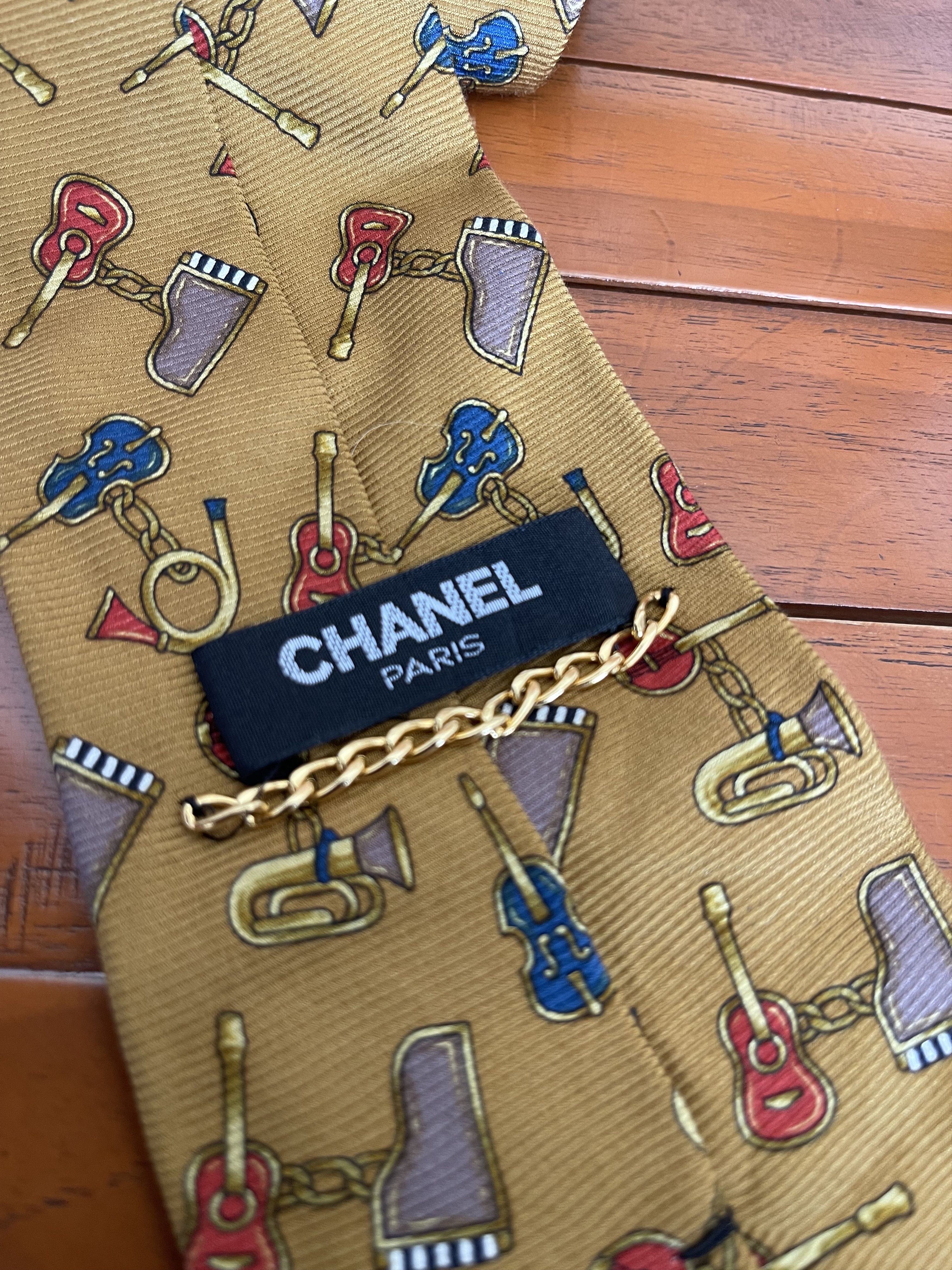 Chanel Vintage Chanel Neckties Made in Italy Size ONE SIZE - 4 Thumbnail