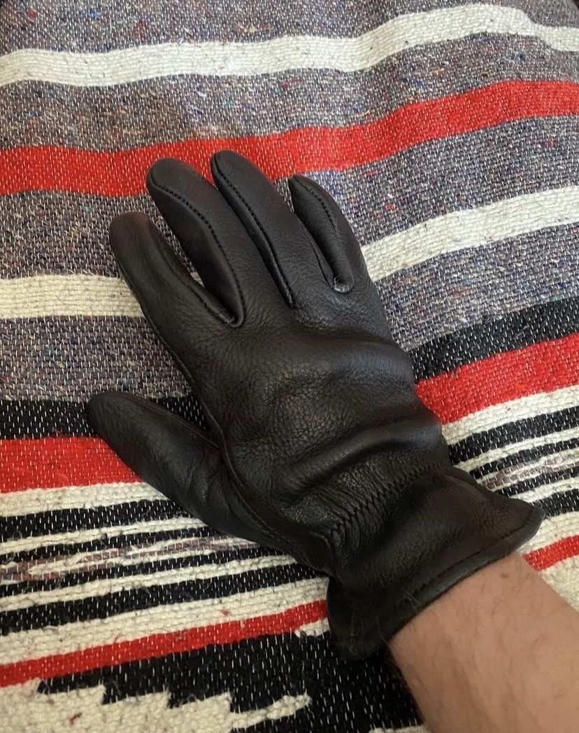 Vintage Vintage 90’s Carhartt Genuine Deerskin Leather Black Gloves Size ONE SIZE - 8 Thumbnail